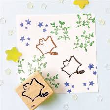 Flying Squirrel Mini Rubber Stamp
