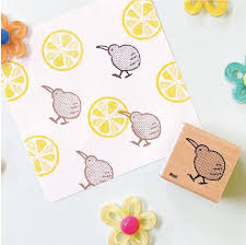 Kiwi Bird Mini Rubber Stamp