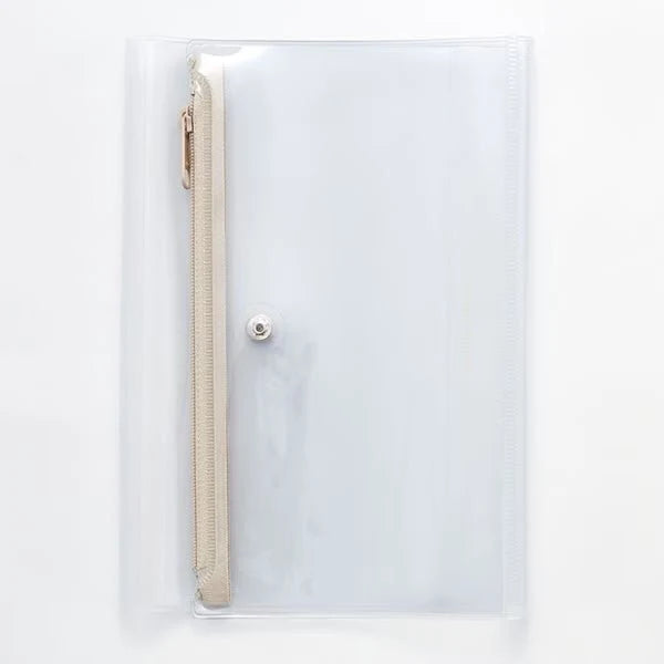 Daigo isshoni. Pen and Notebook Case / A5 Clear Beige