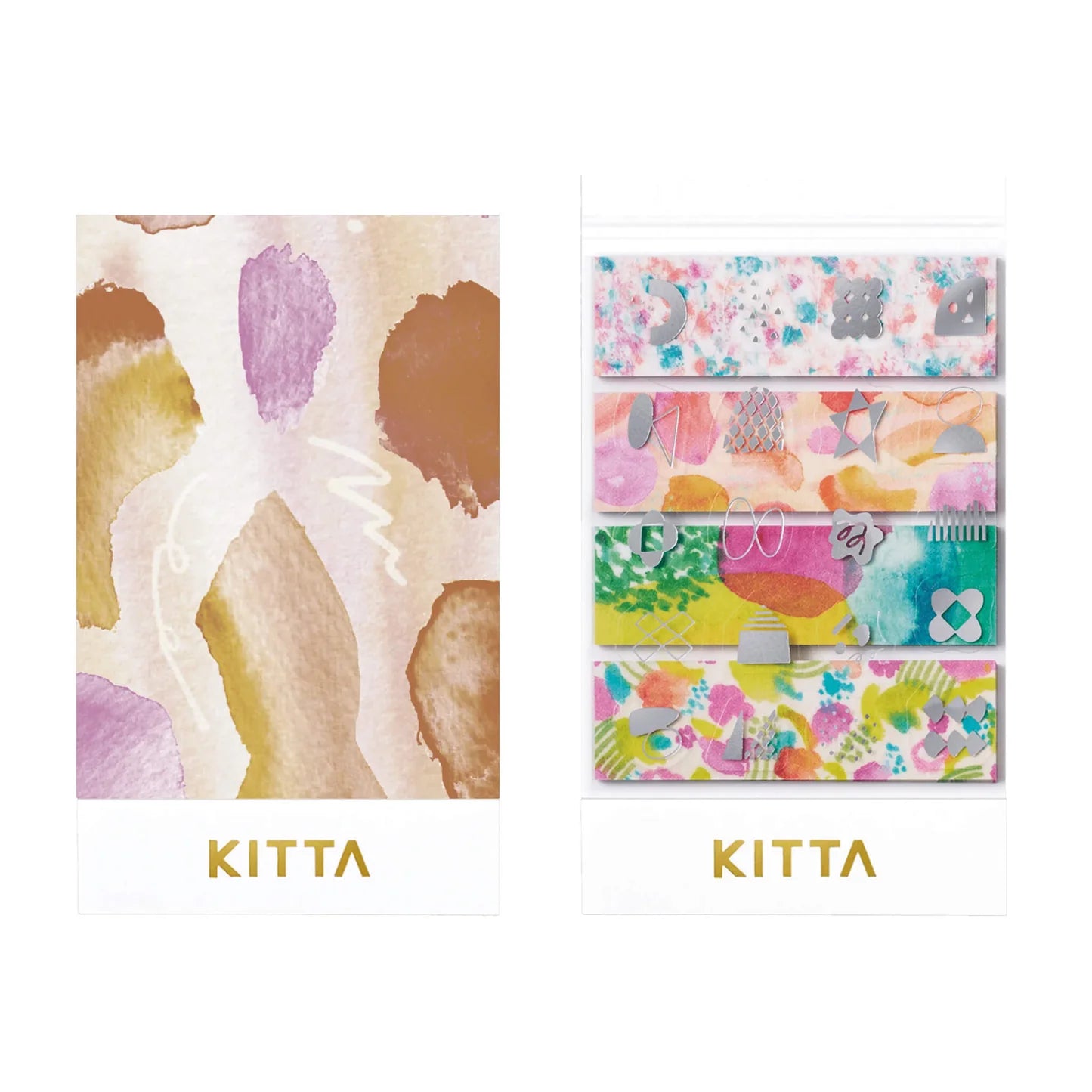 HITOTOKI KITTA Washi Tape Book / Suisai (Silver foil)