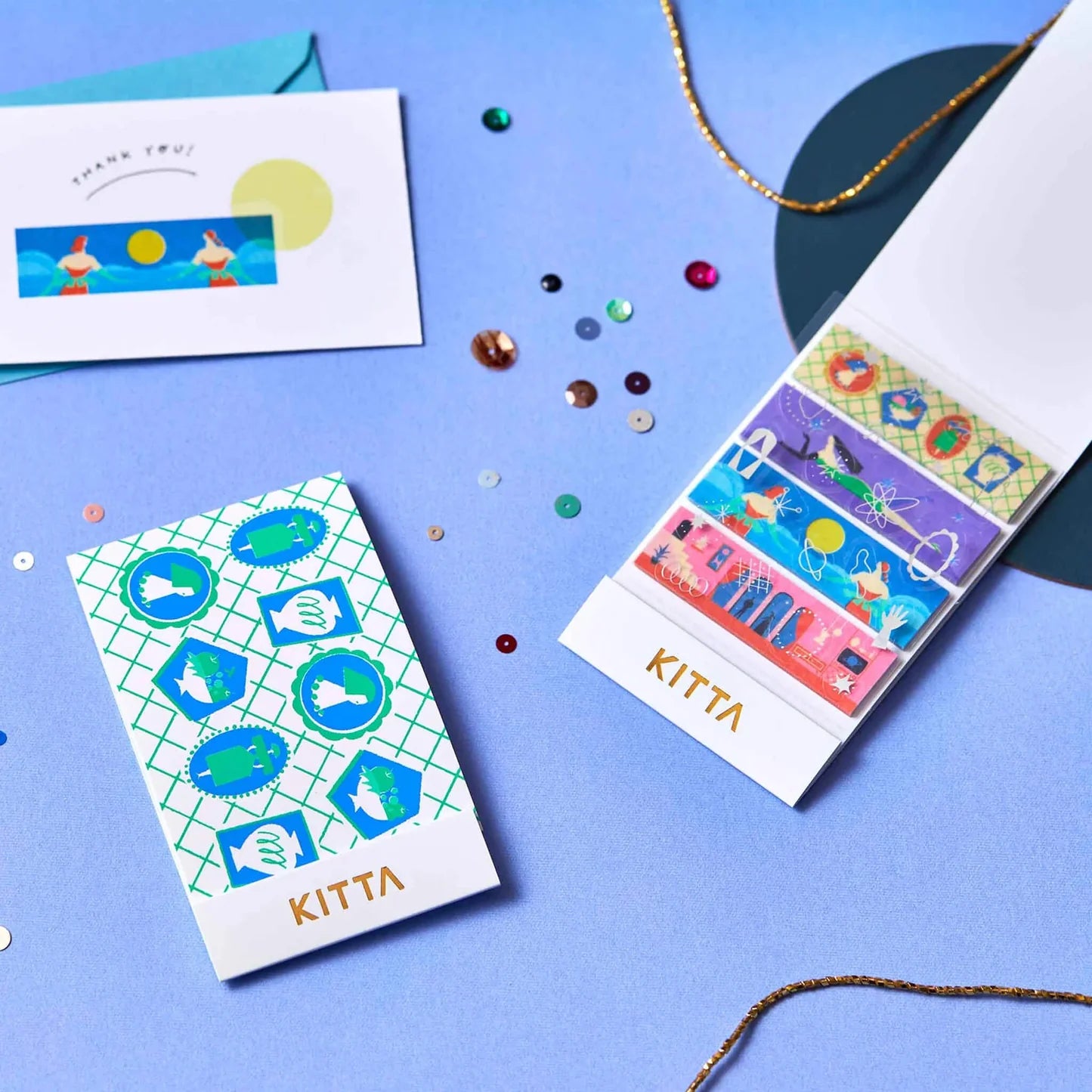 HITOTOKI KITTA Washi Tape Book / Wakusei (Silver Foil)