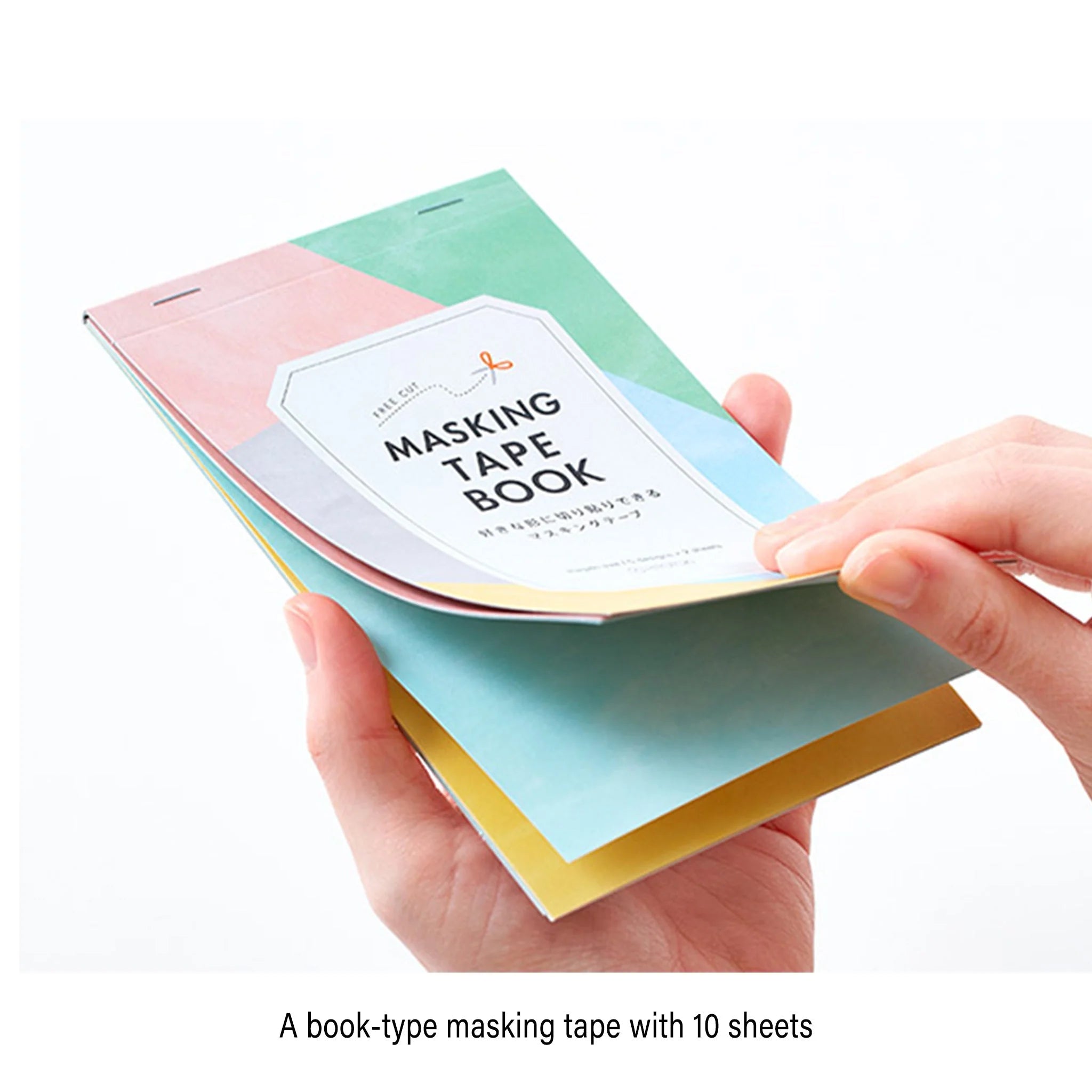 Free Cut Masking Tape Book / Solid Colors / A5 Size