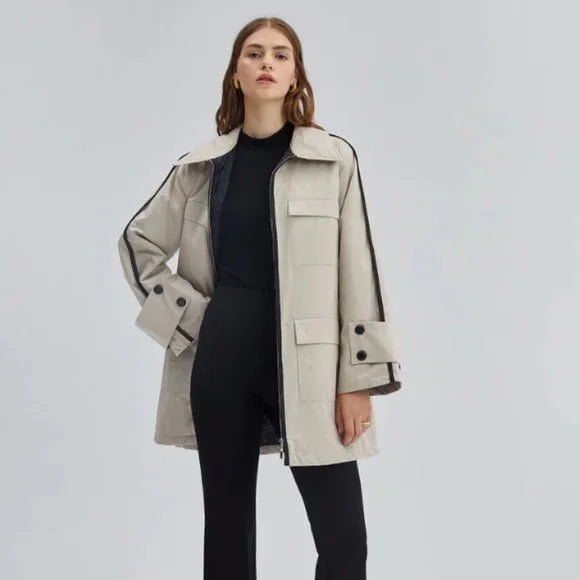Pocket Detail Light Jacket / Cream