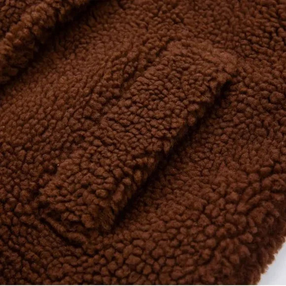 Brown Shearling Fall Jacket