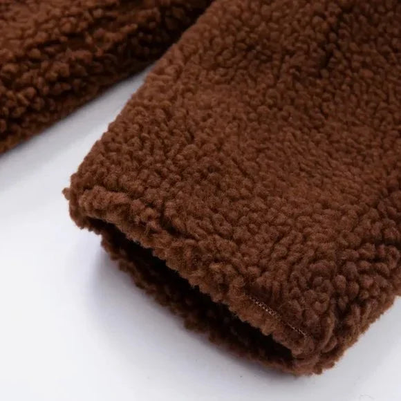Brown Shearling Fall Jacket