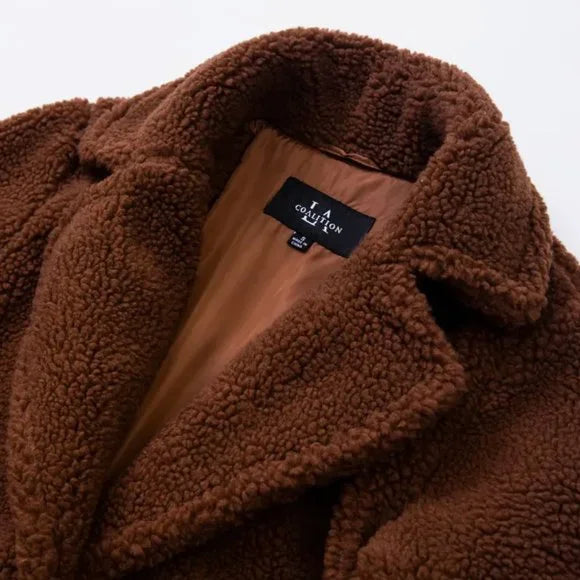 Brown Shearling Fall Jacket