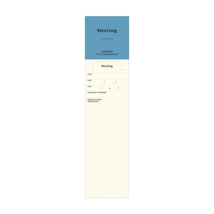 Laconic Bookmark Set / Meeting Memos