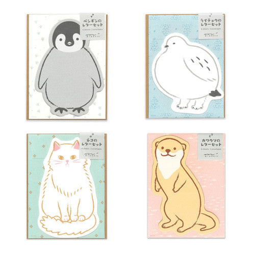 Midori Letter Set Die Cut / Animal Shapes / Otter