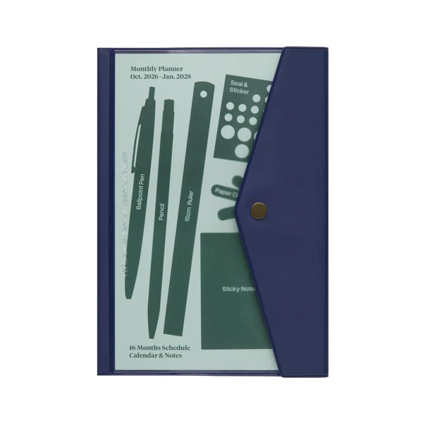 Hightide 2027 Monthly Diary / Fugen A5 / Navy