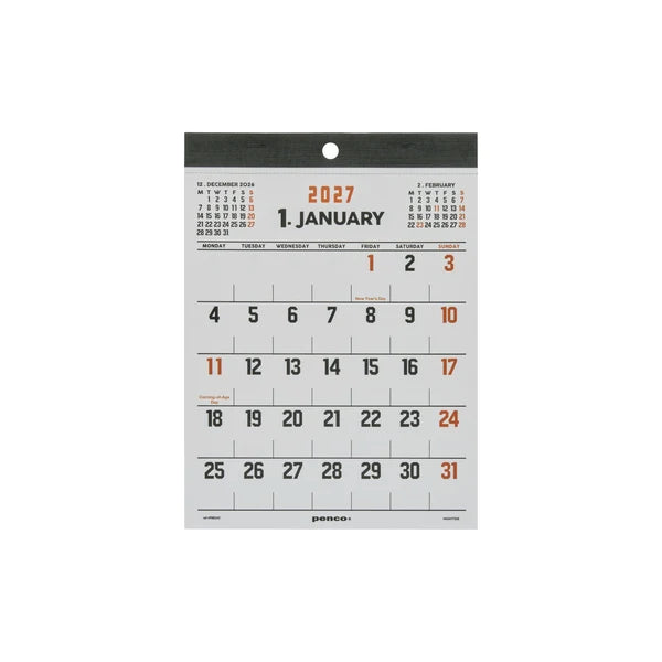 Hightide 2027 Calendar / A5