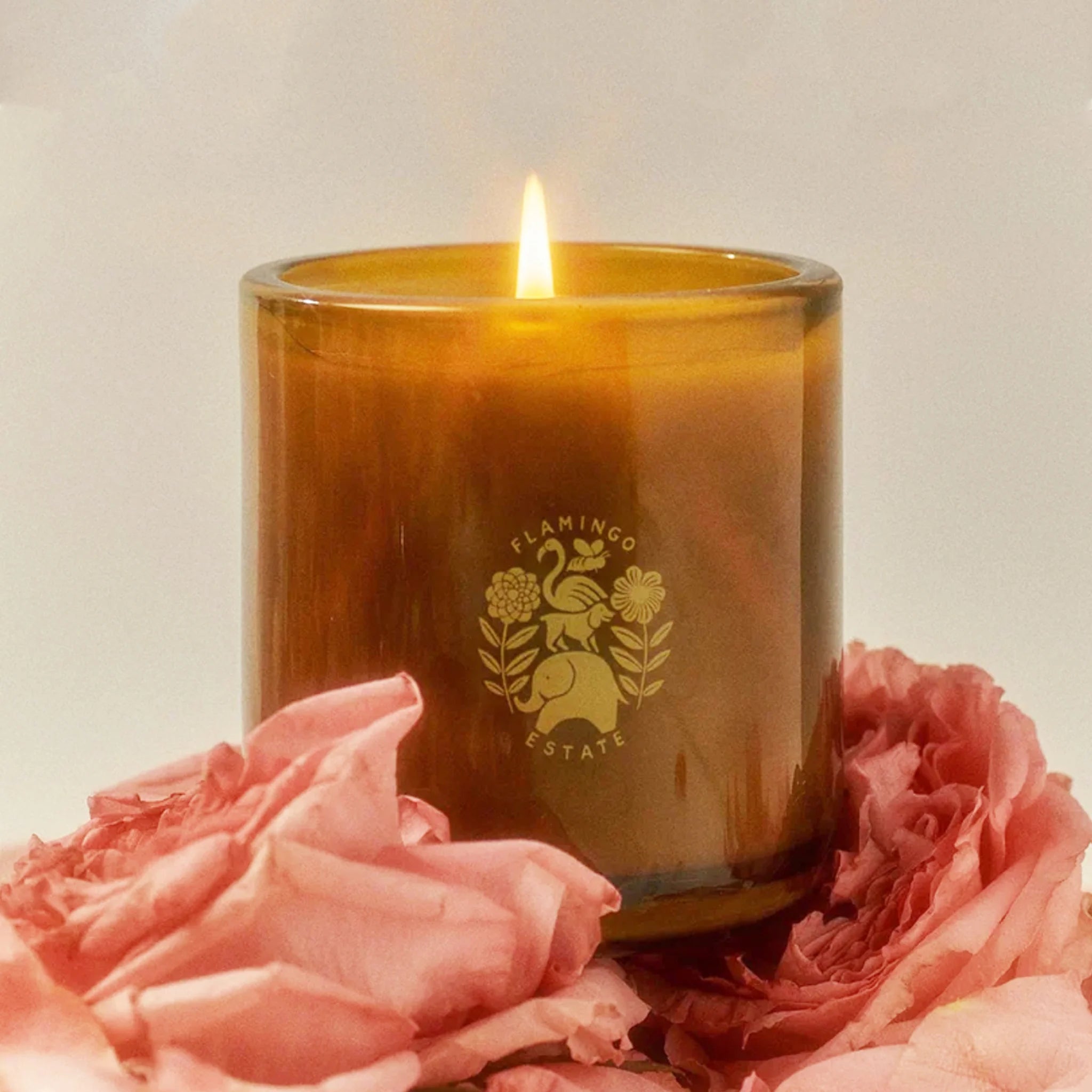 Night Blooming Jasmine & Damask Rose Candle by Flamingo Estate