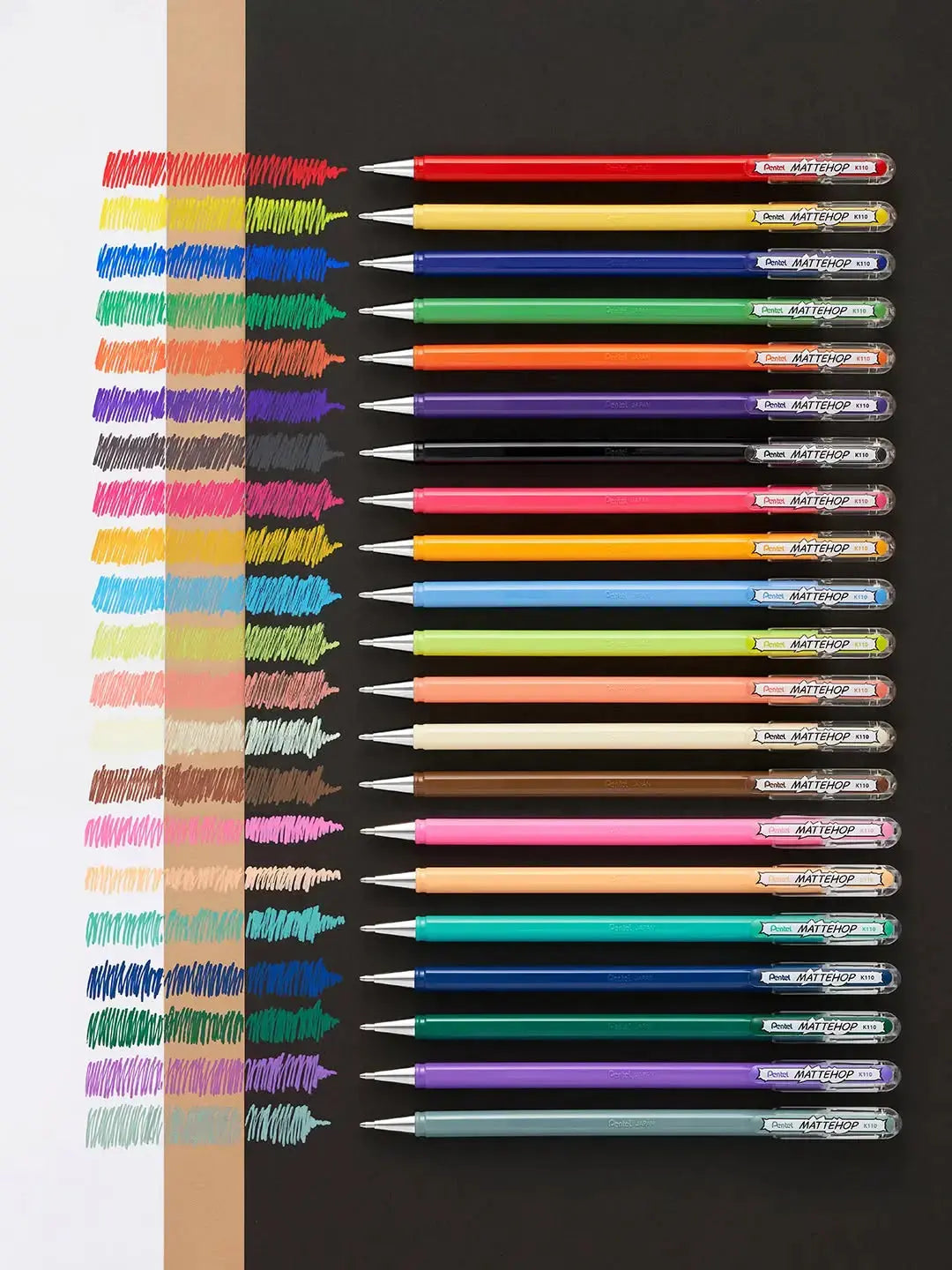 Pentel MATTEHOP Limited Edition / Set of 21 / 1.0 mm