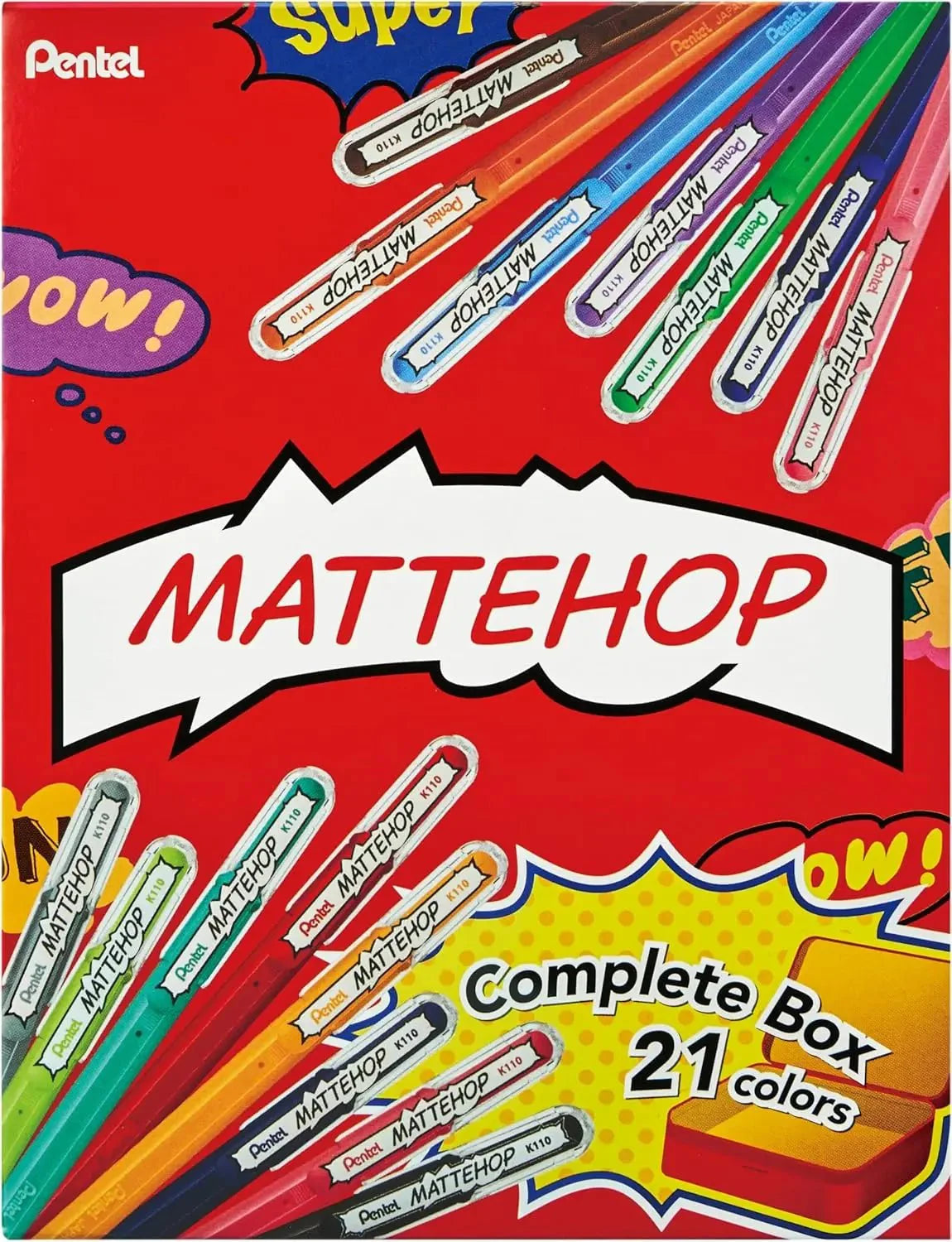 Pentel MATTEHOP Limited Edition / Set of 21 / 1.0 mm