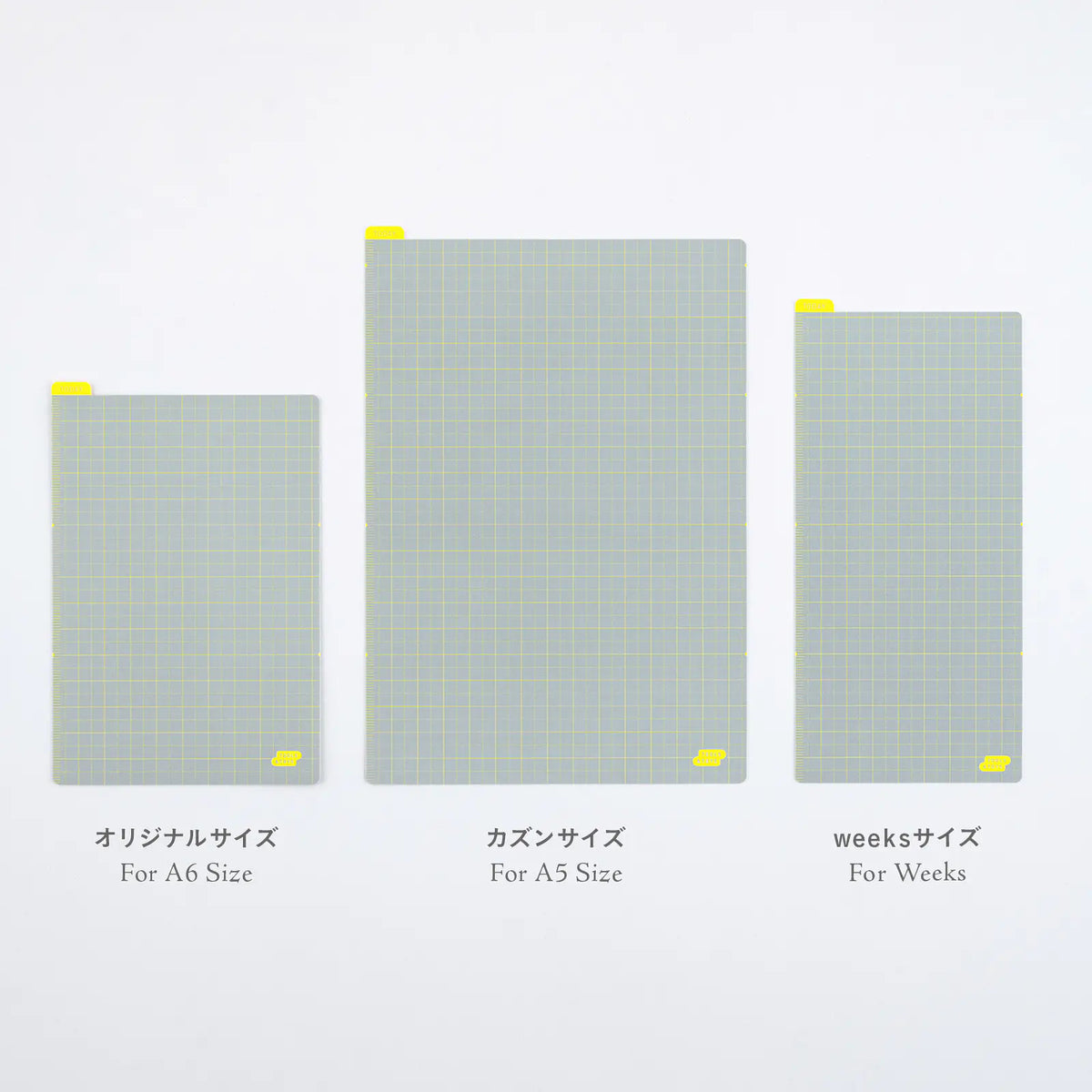 Hobonichi Pencil Board for A6 Size (Ice Gray x Yellow)