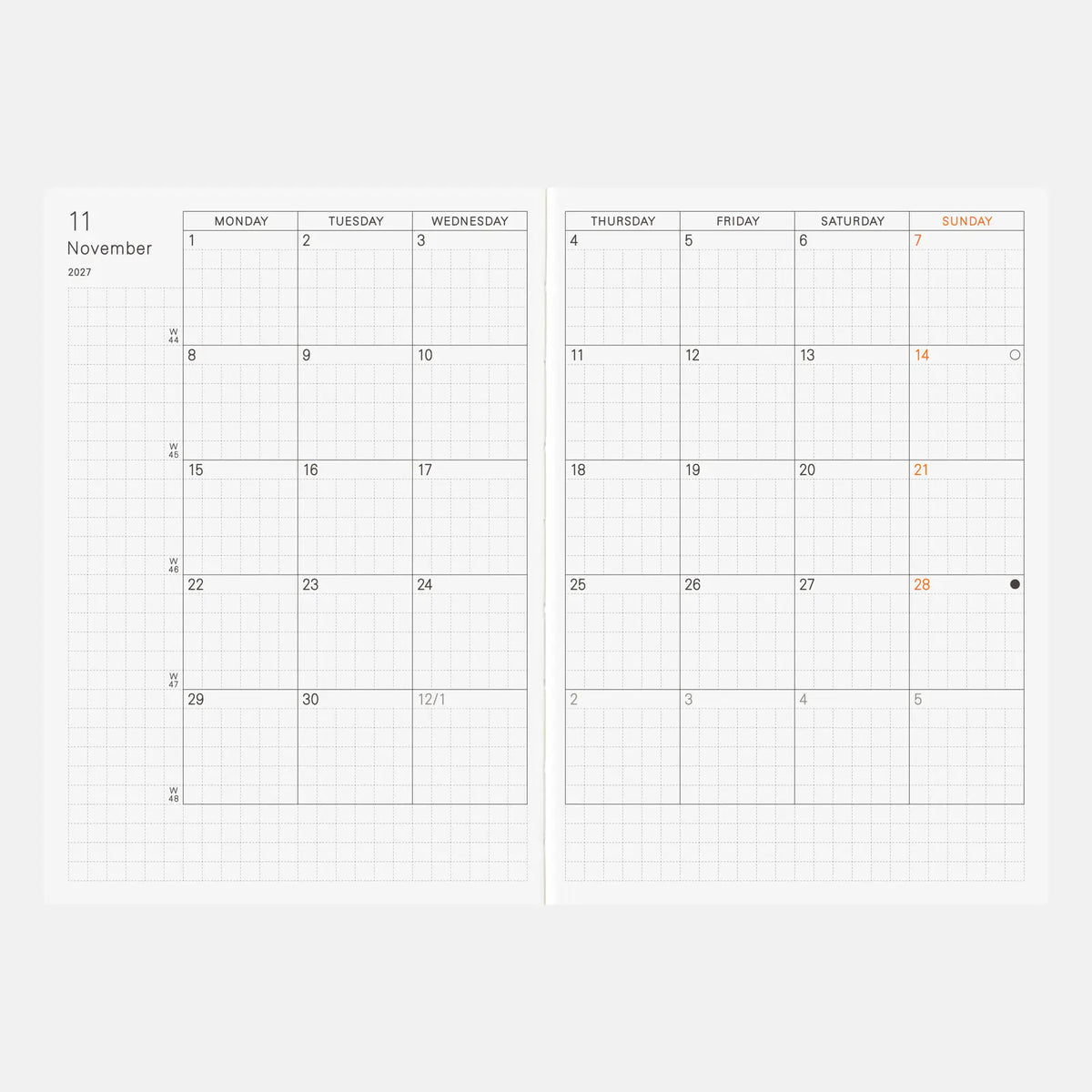 Hobonichi Techo 2027 / A6 Planner Book / English