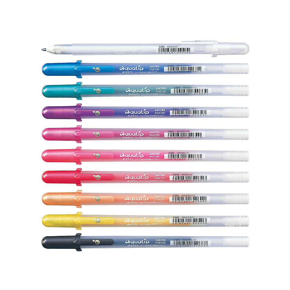 Japanese Sakura Aqualip Pens