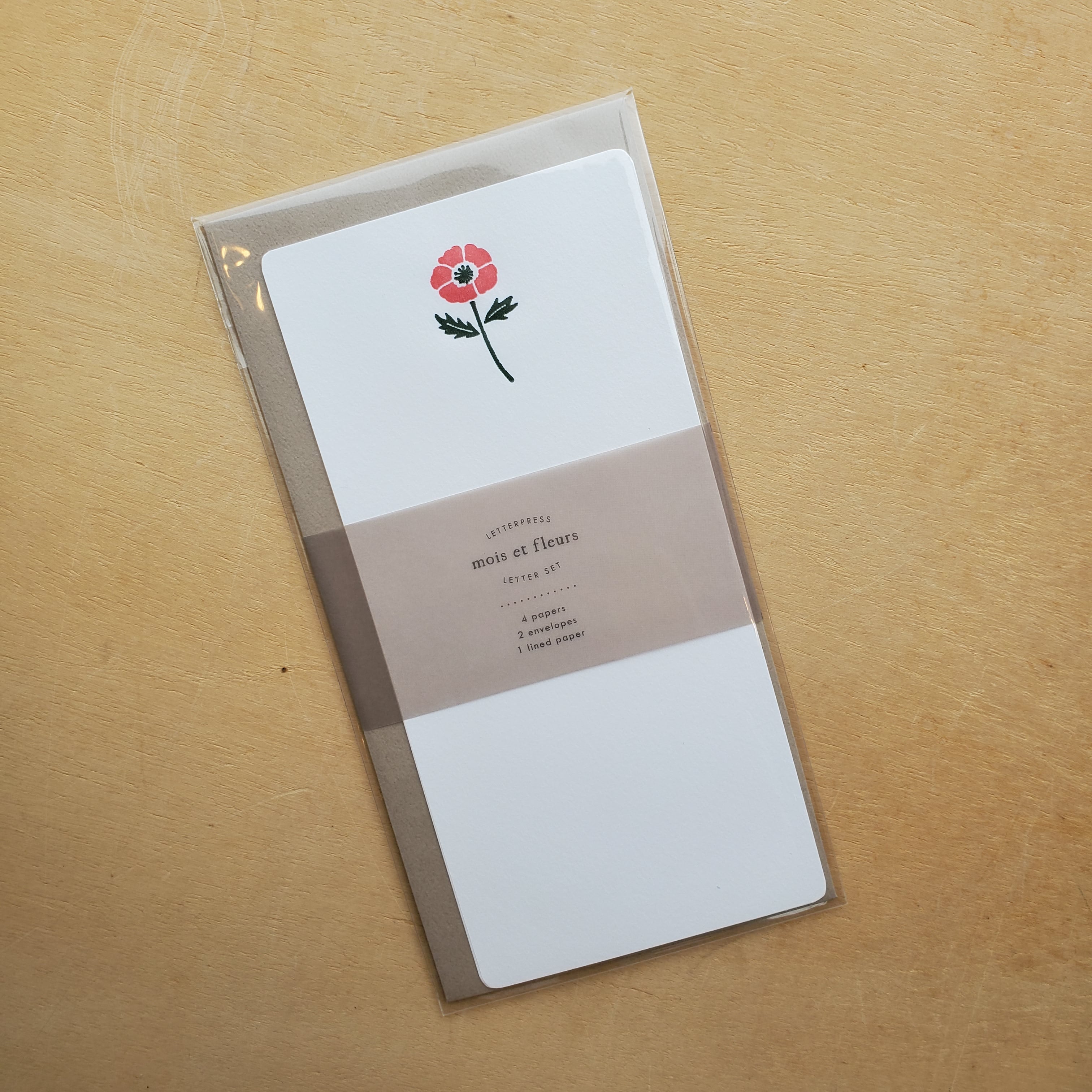 Letterpress Floral Letter Set / Anemone