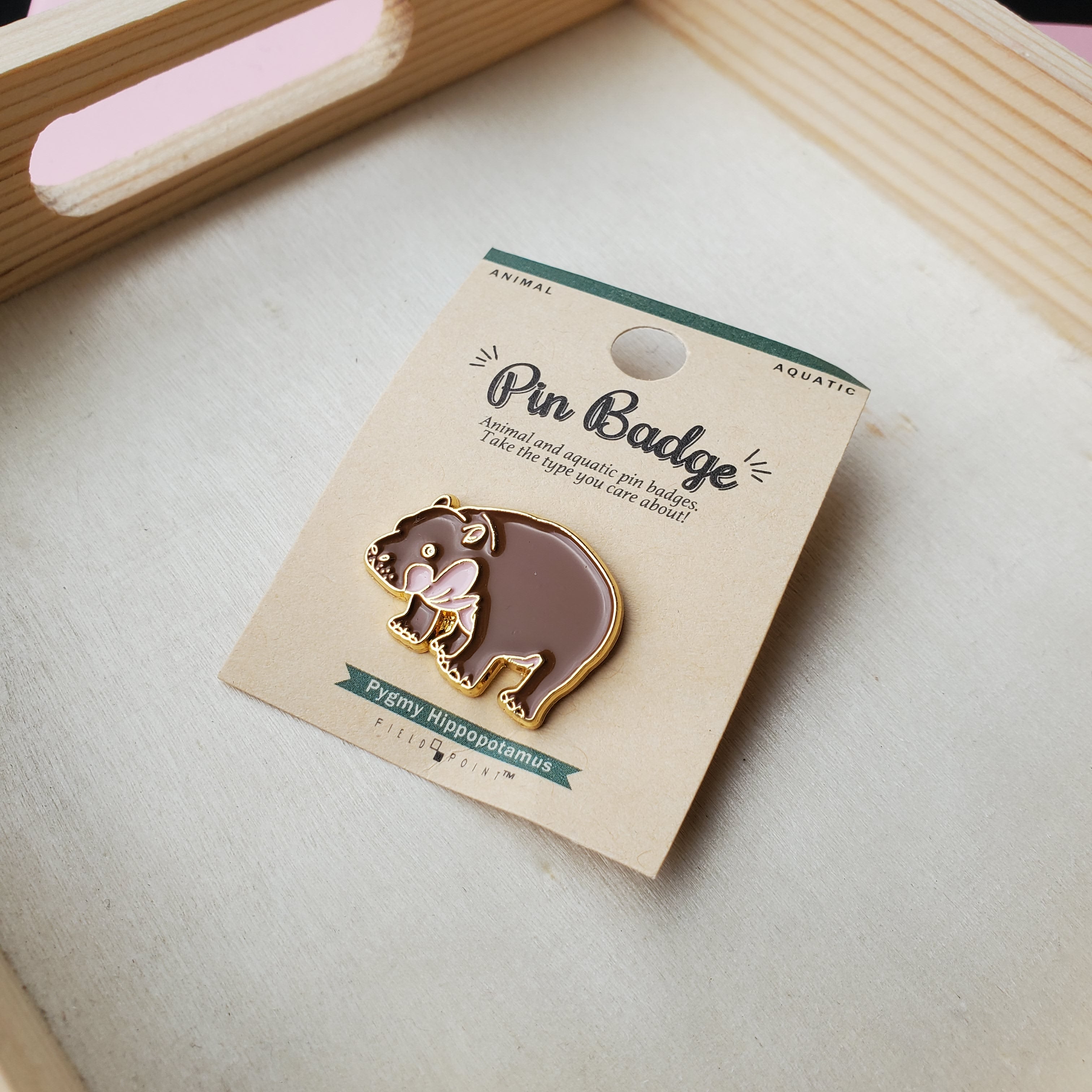 Pygmy Hippopotamus Lapel Pin