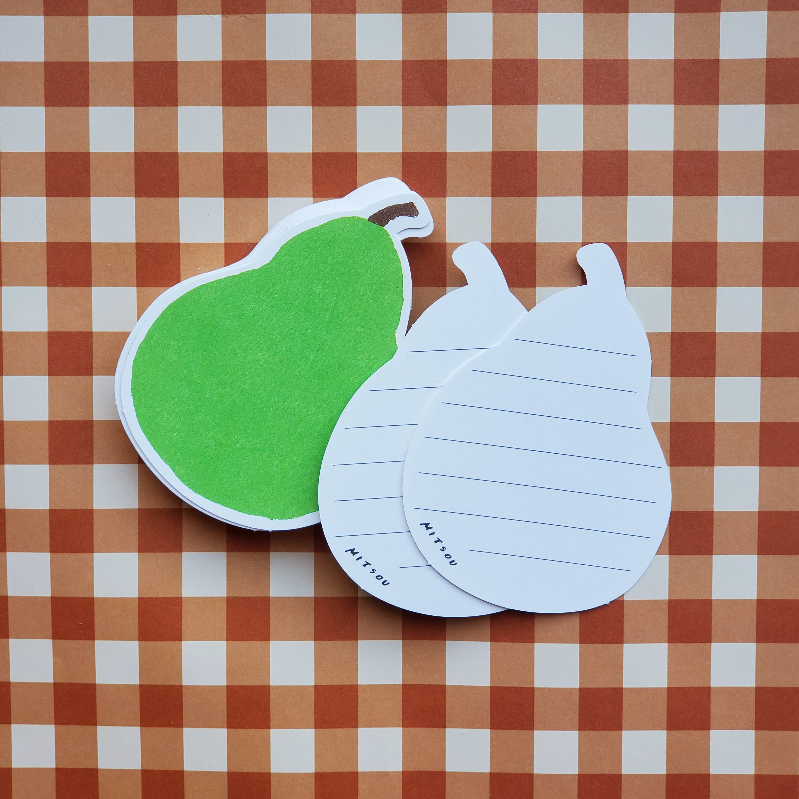 Cutout Cards / Green Pear