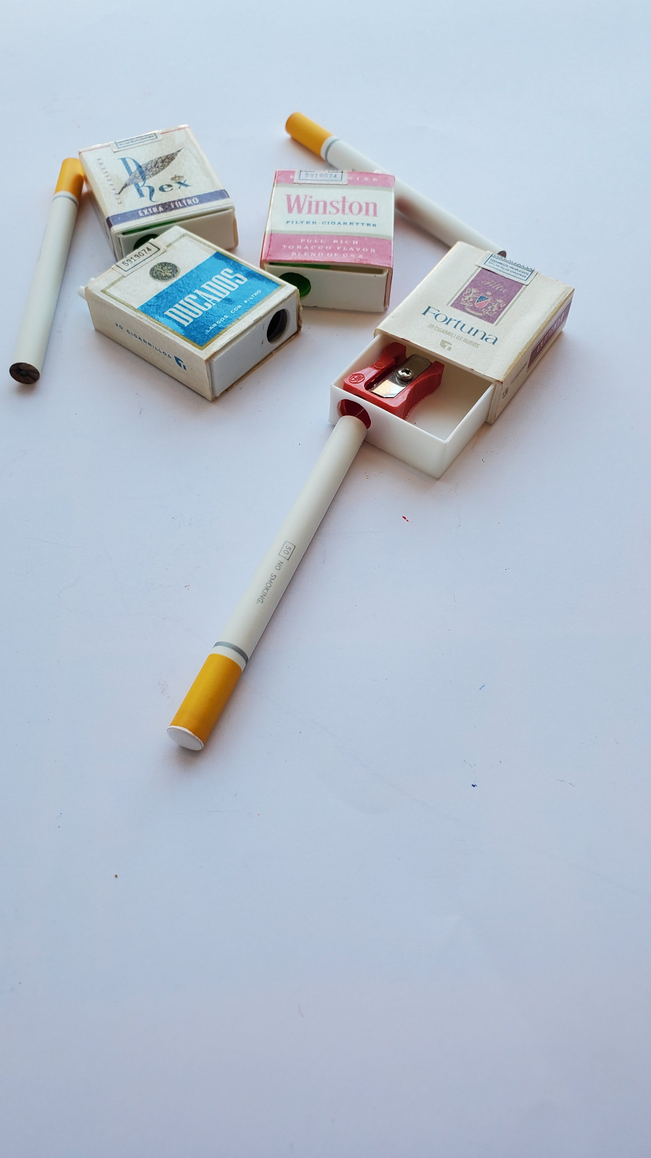 Vintage Cigarette Box Pencil Sharpeners