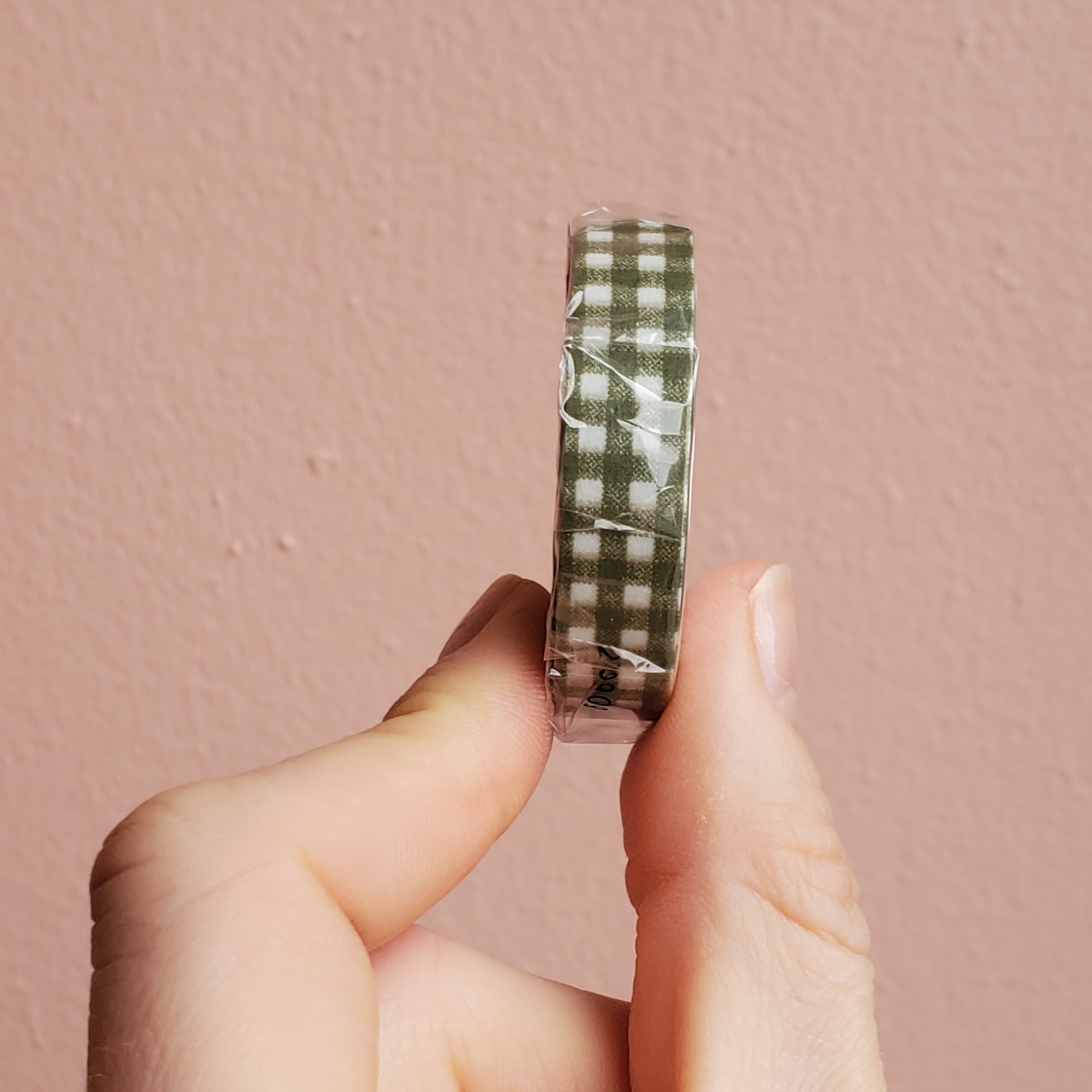 Classiky Masking Tape / Khaki Green Gingham