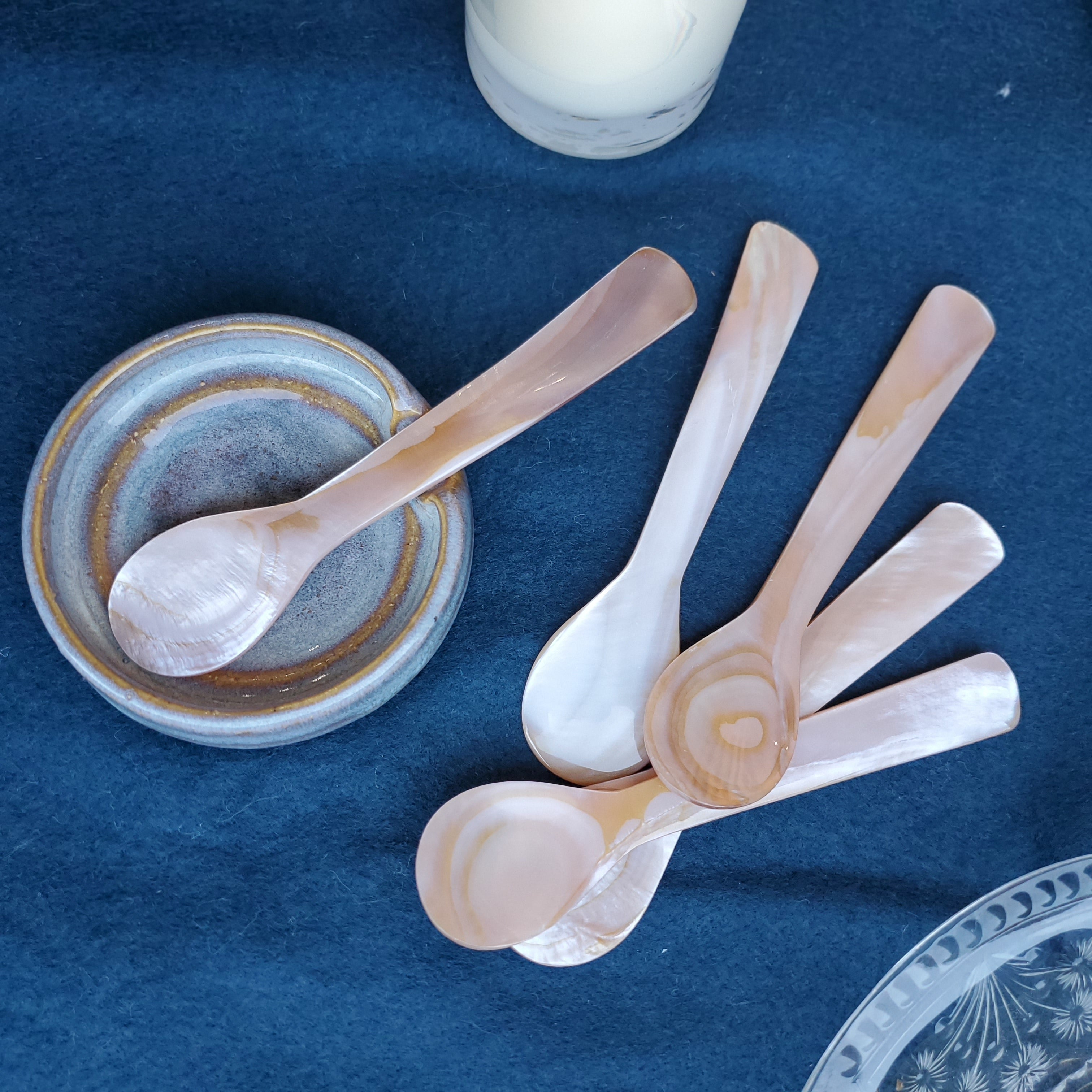 Mother of pearl spoon