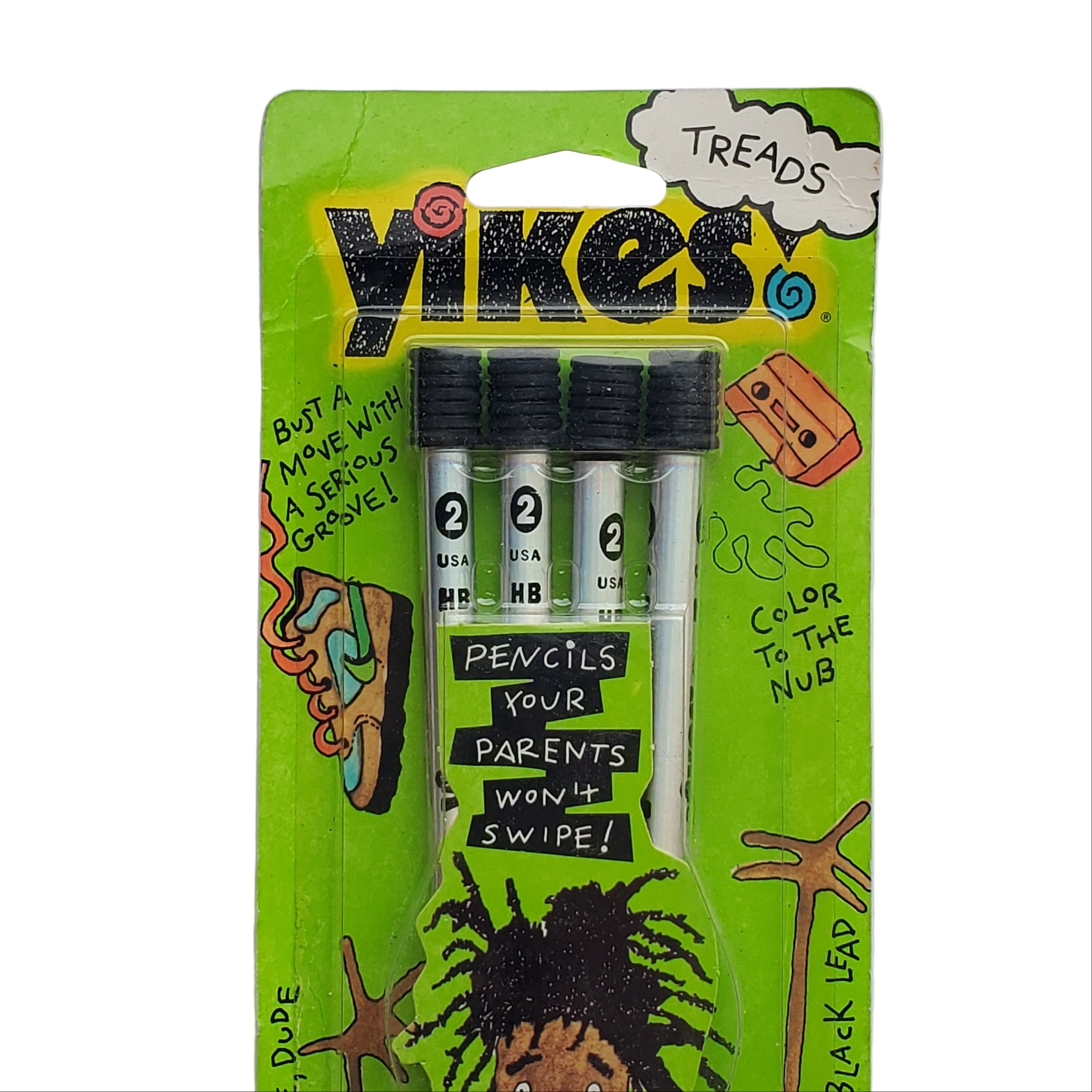 Vintage Yikes Pencil Set / Treads