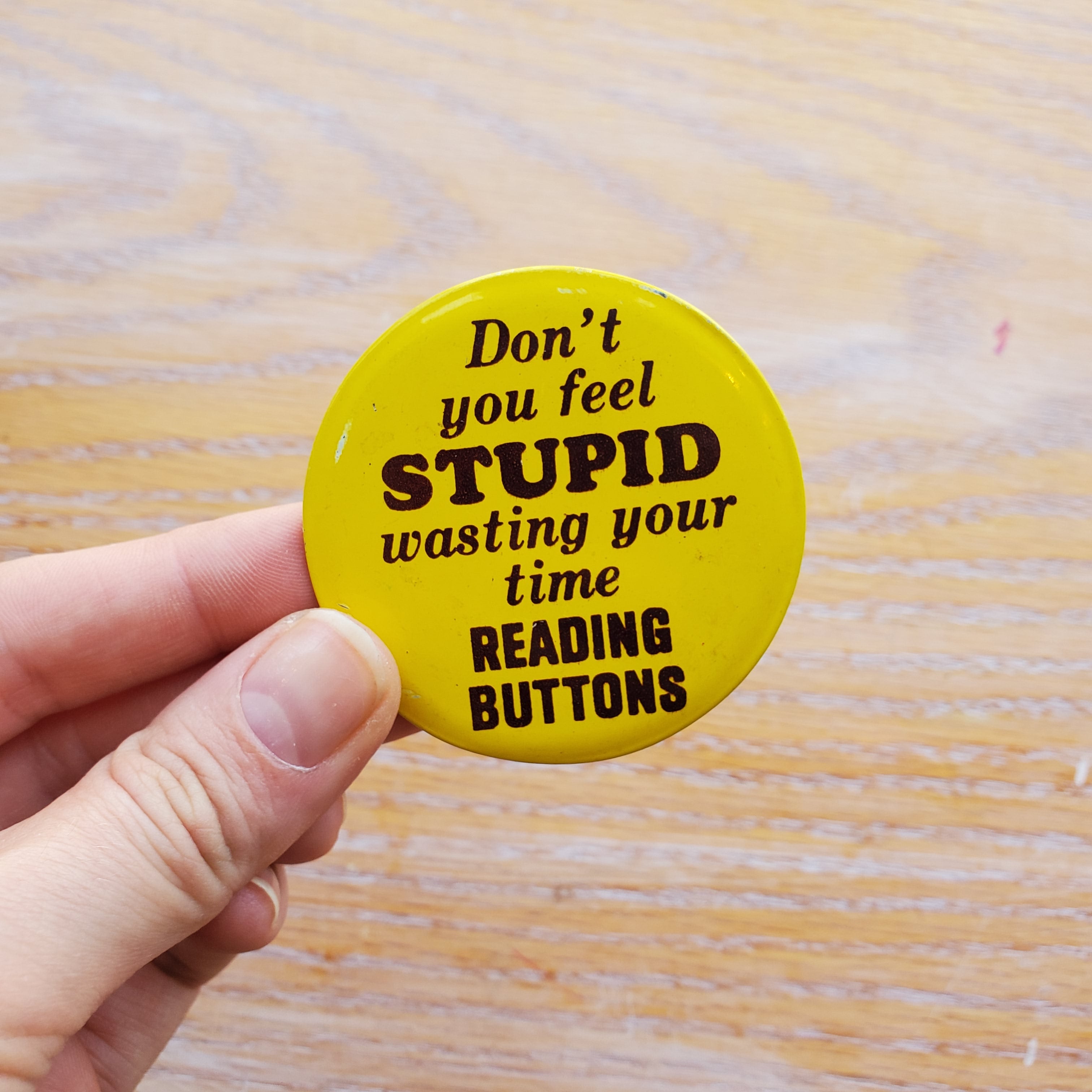 Reading Buttons Vintage Pinback Button