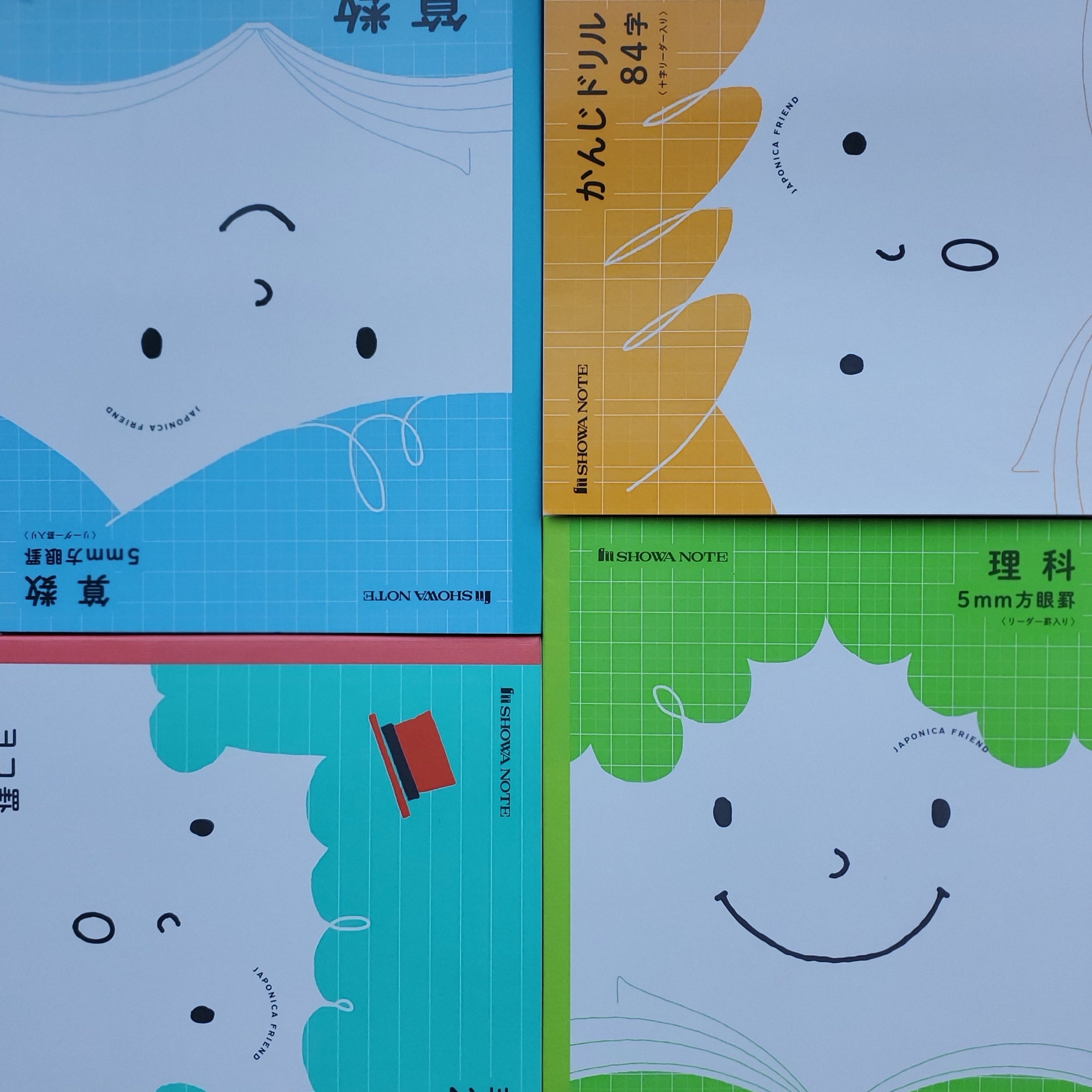 Showa Notebook Japonica Friend / B5 Lined / Teal Smile