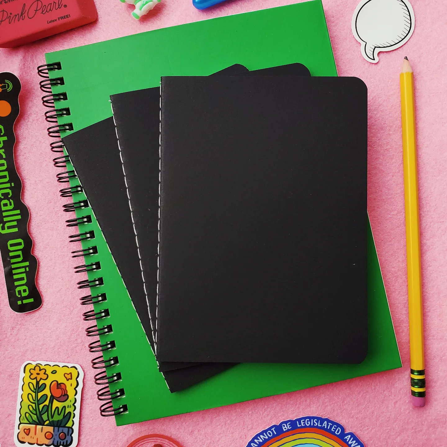 A6 Pocket Notebook / Black Kraft / Blank