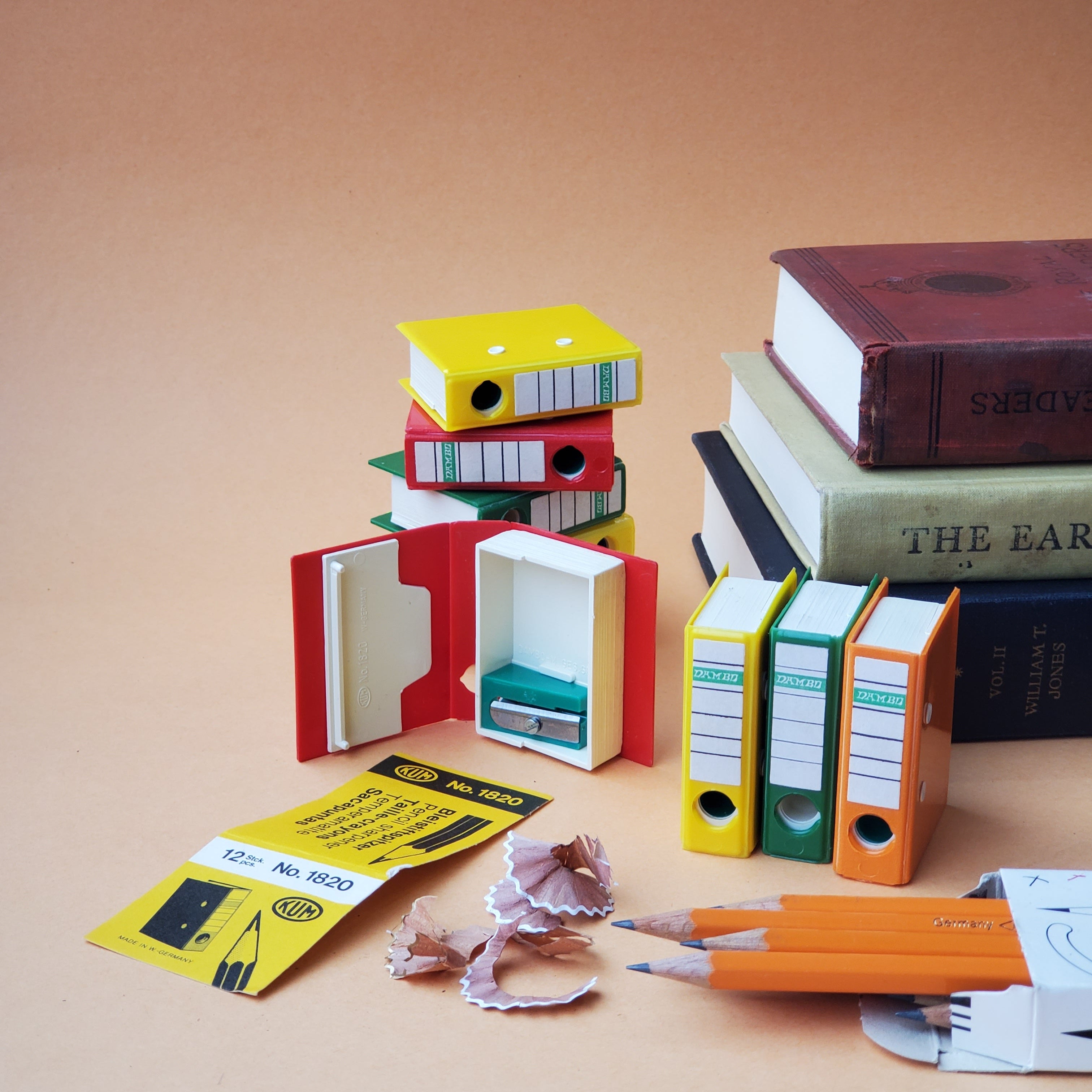 Vintage Book-Shaped Pencil Sharpener