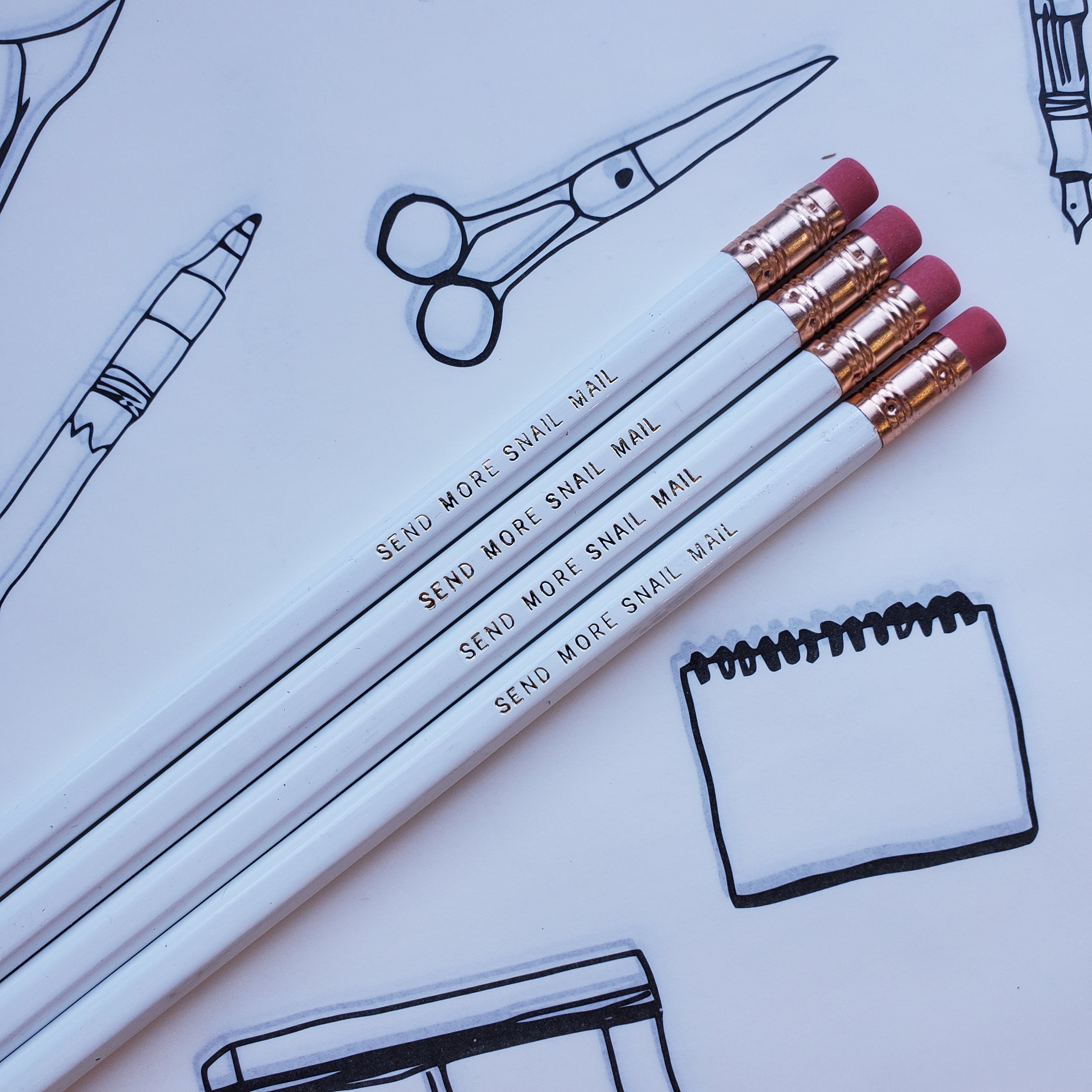 Send More Snail Mail Pencil