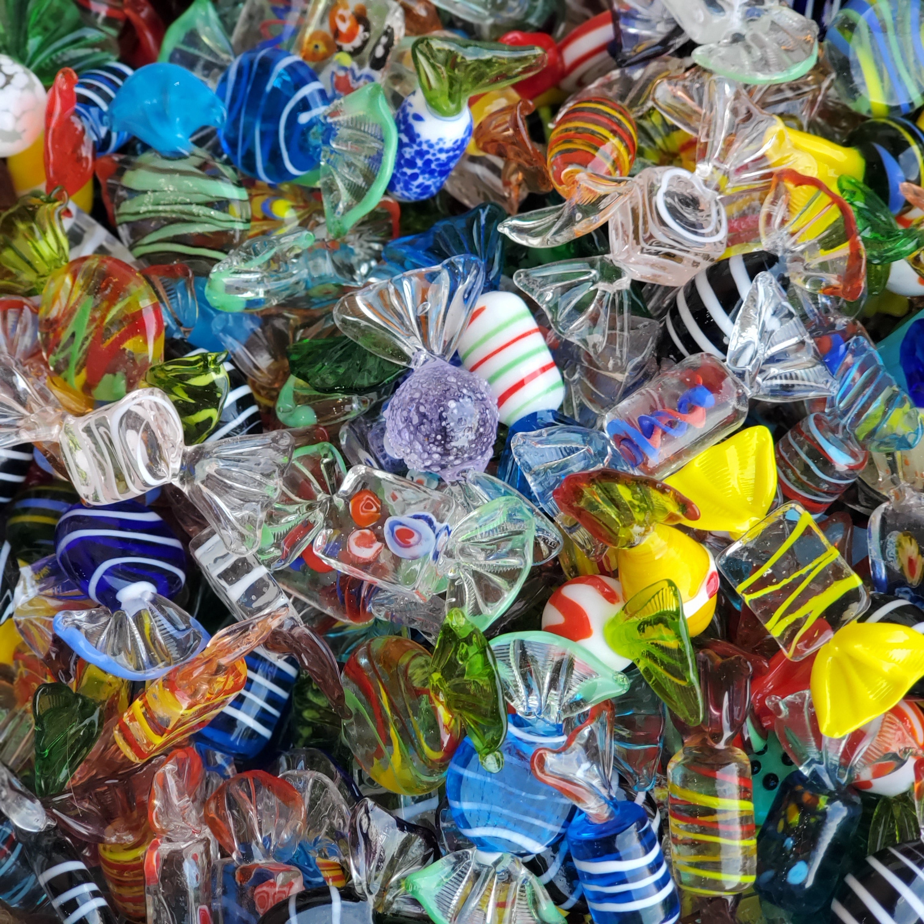 Forbidden Murano Glass Candy / Selection of 5