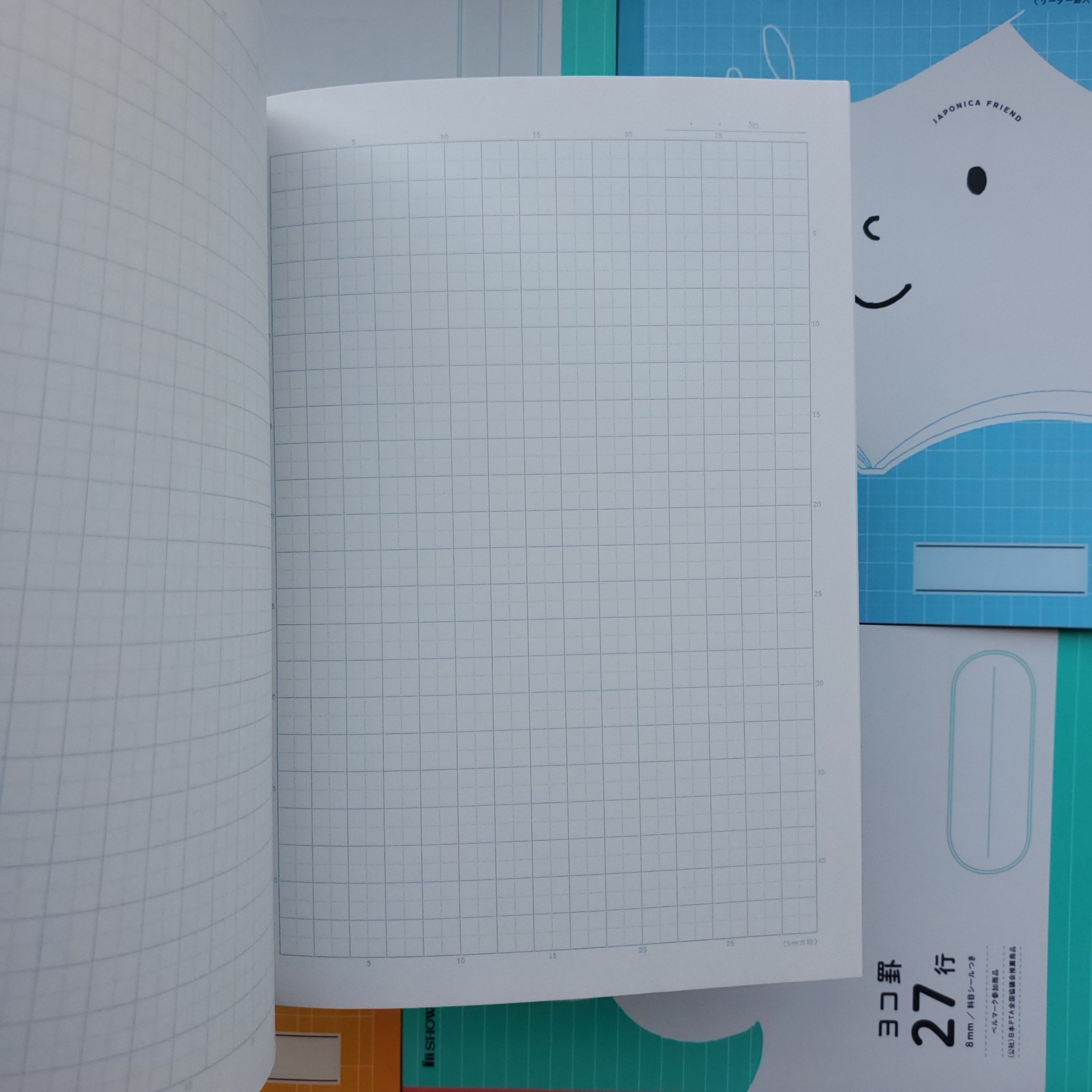 Showa Notebook Japonica Friend / B5 Grid / Green Smile