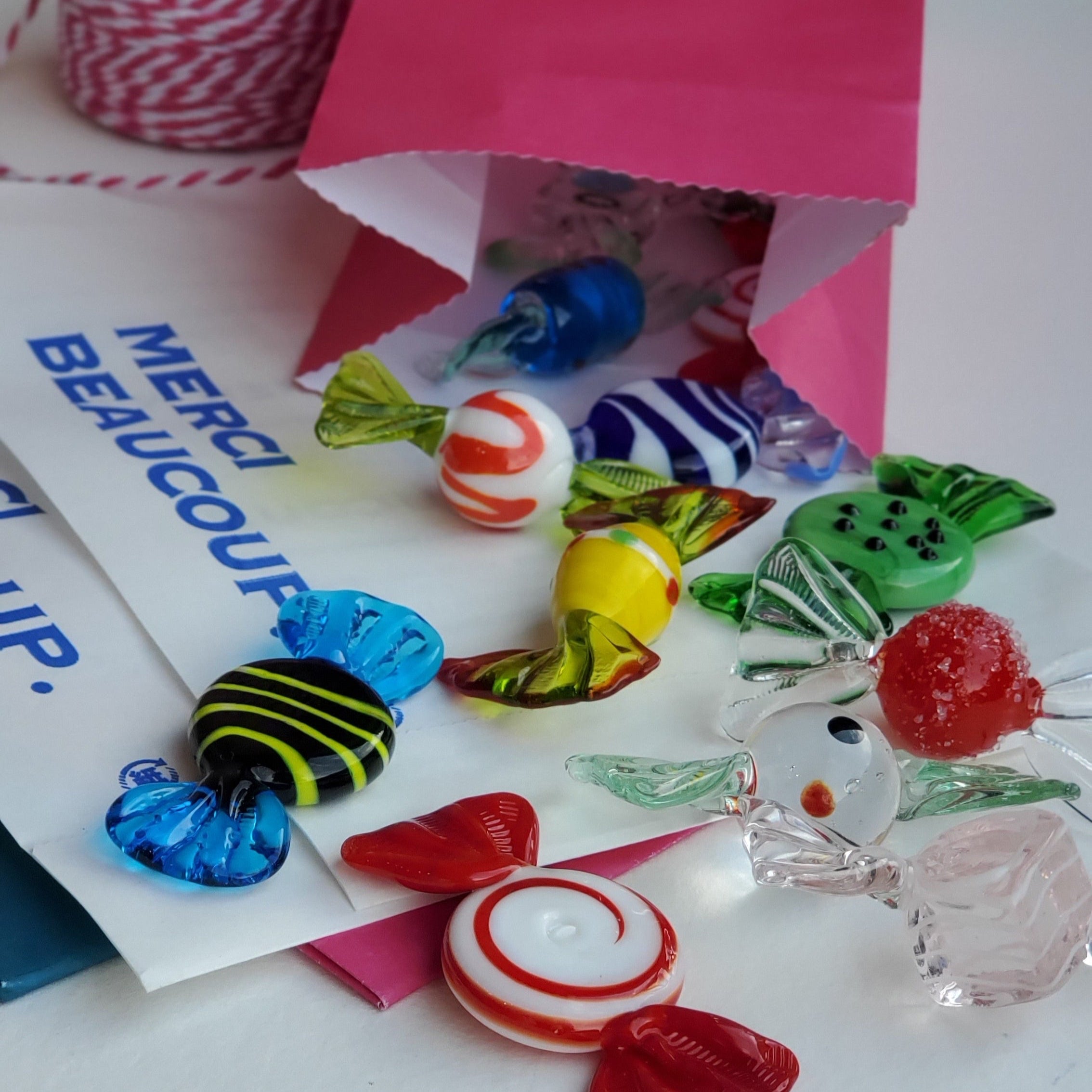 Forbidden Murano Glass Candy / Selection of 5