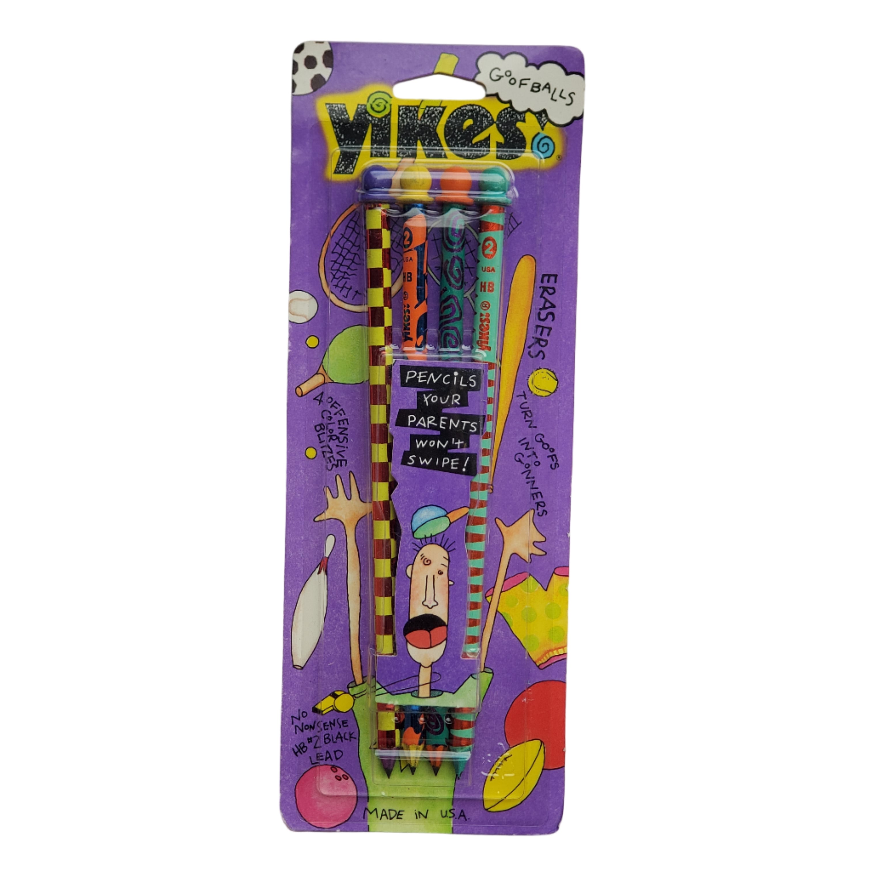 Vintage Yikes Pencil Set / Goofballs