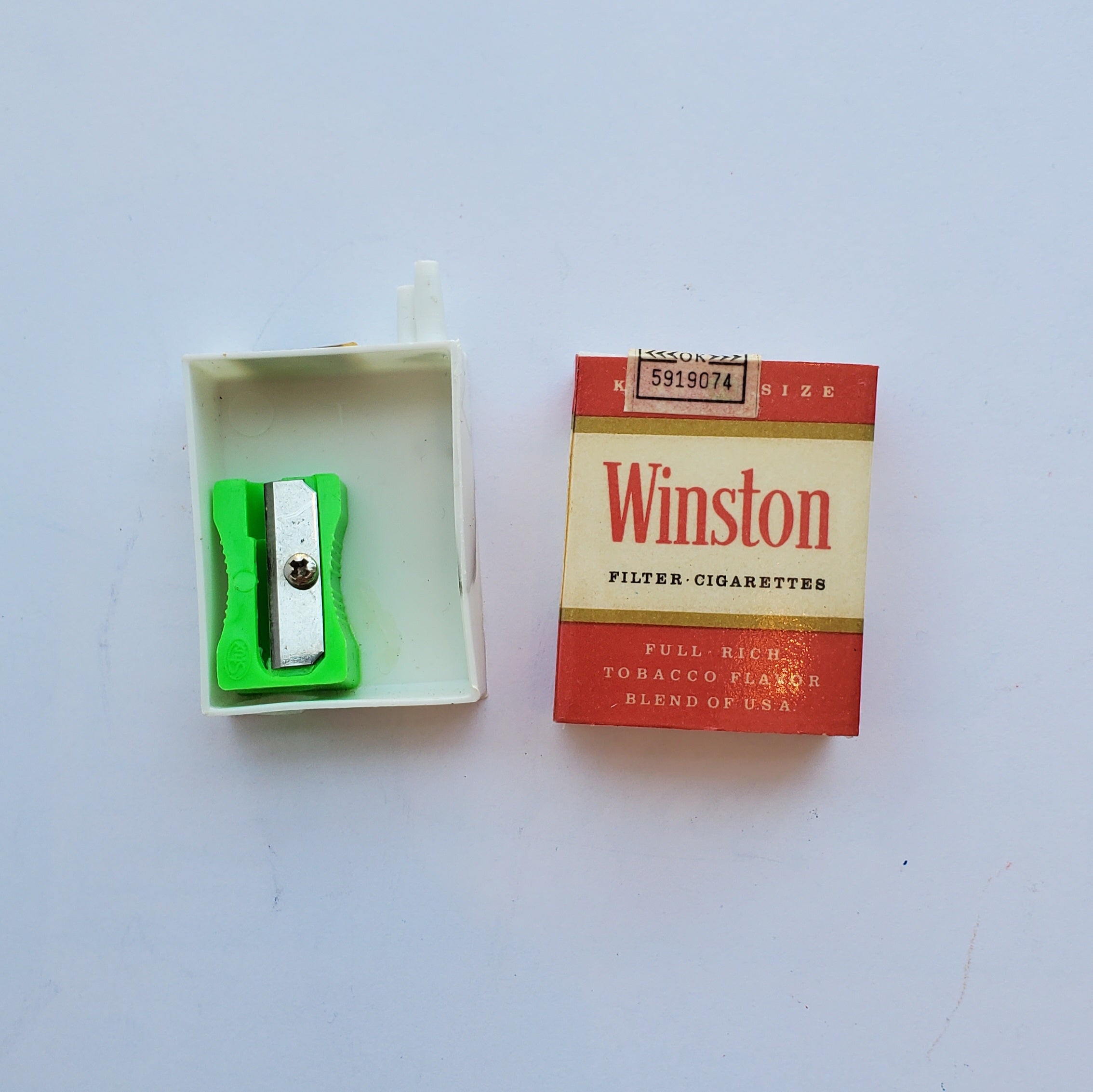 Vintage Cigarette Box Pencil Sharpeners