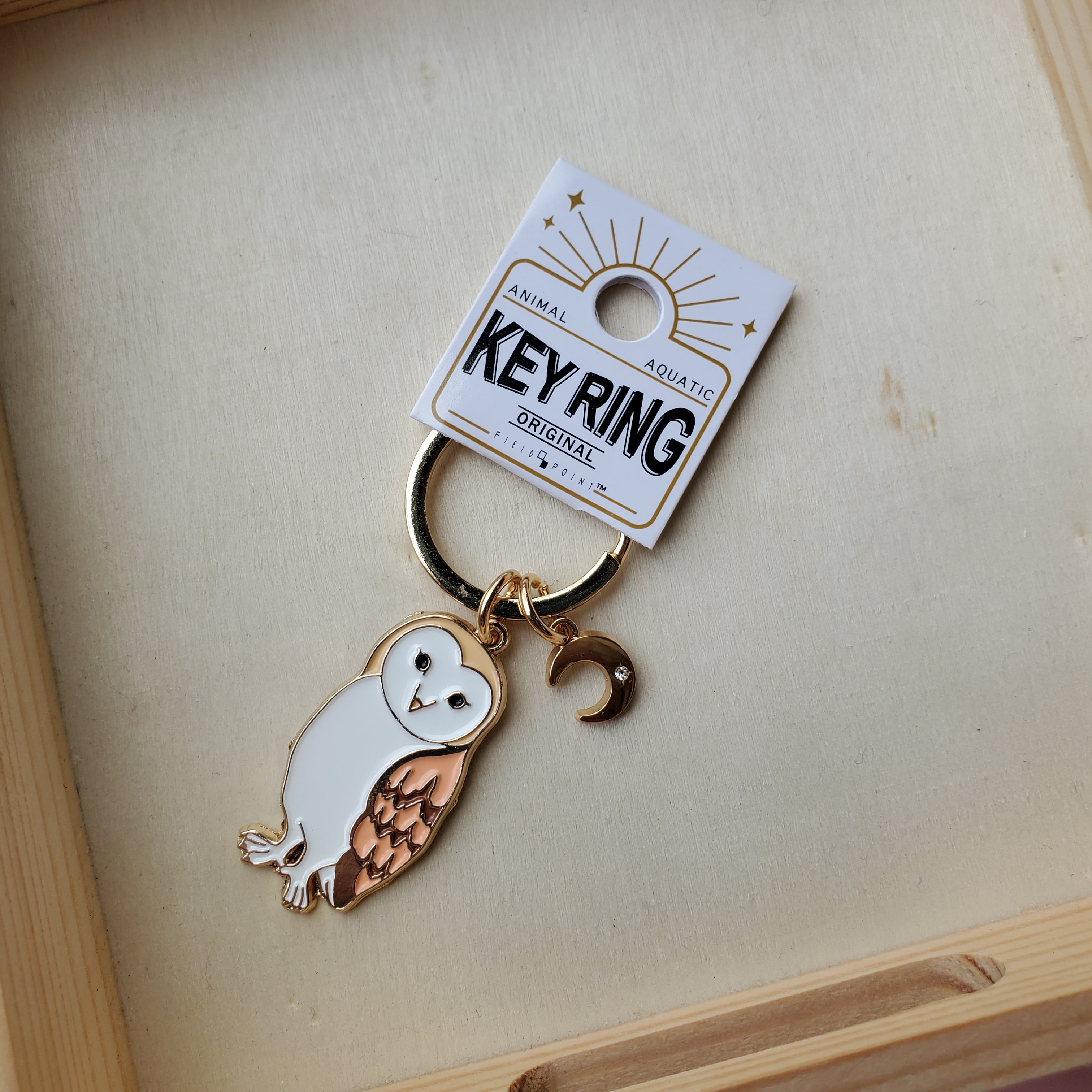 Barn Owl Keychain