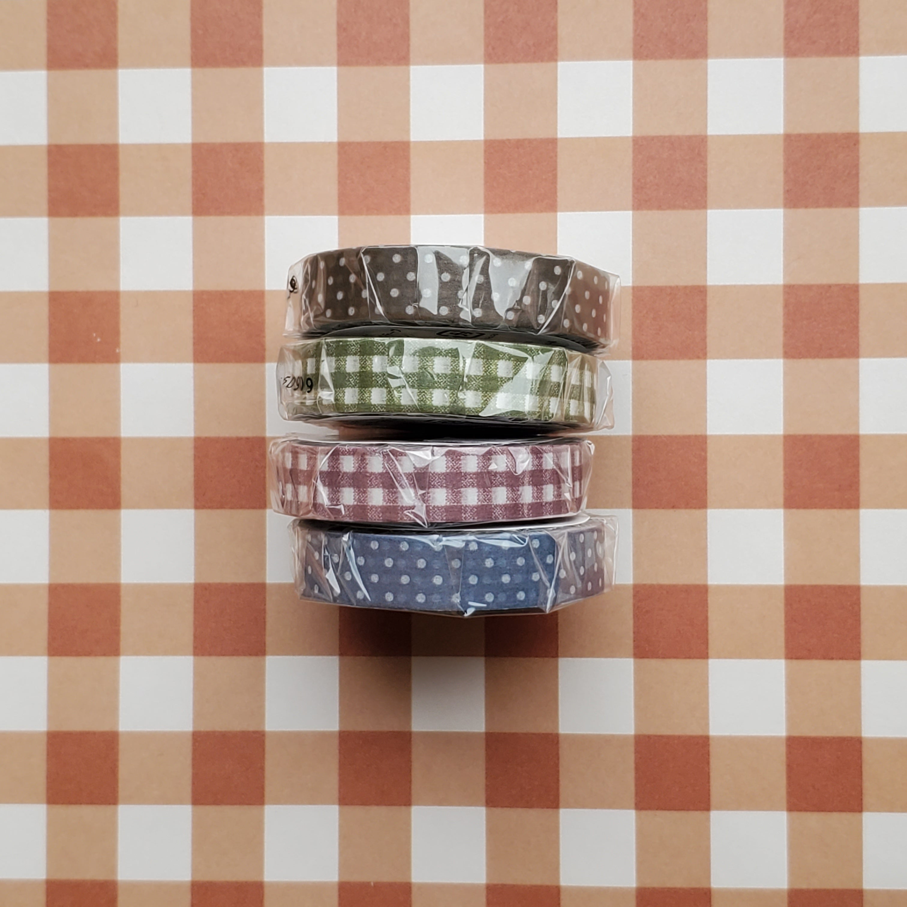 Classiky Masking Tape / Purple-Gray Gingham