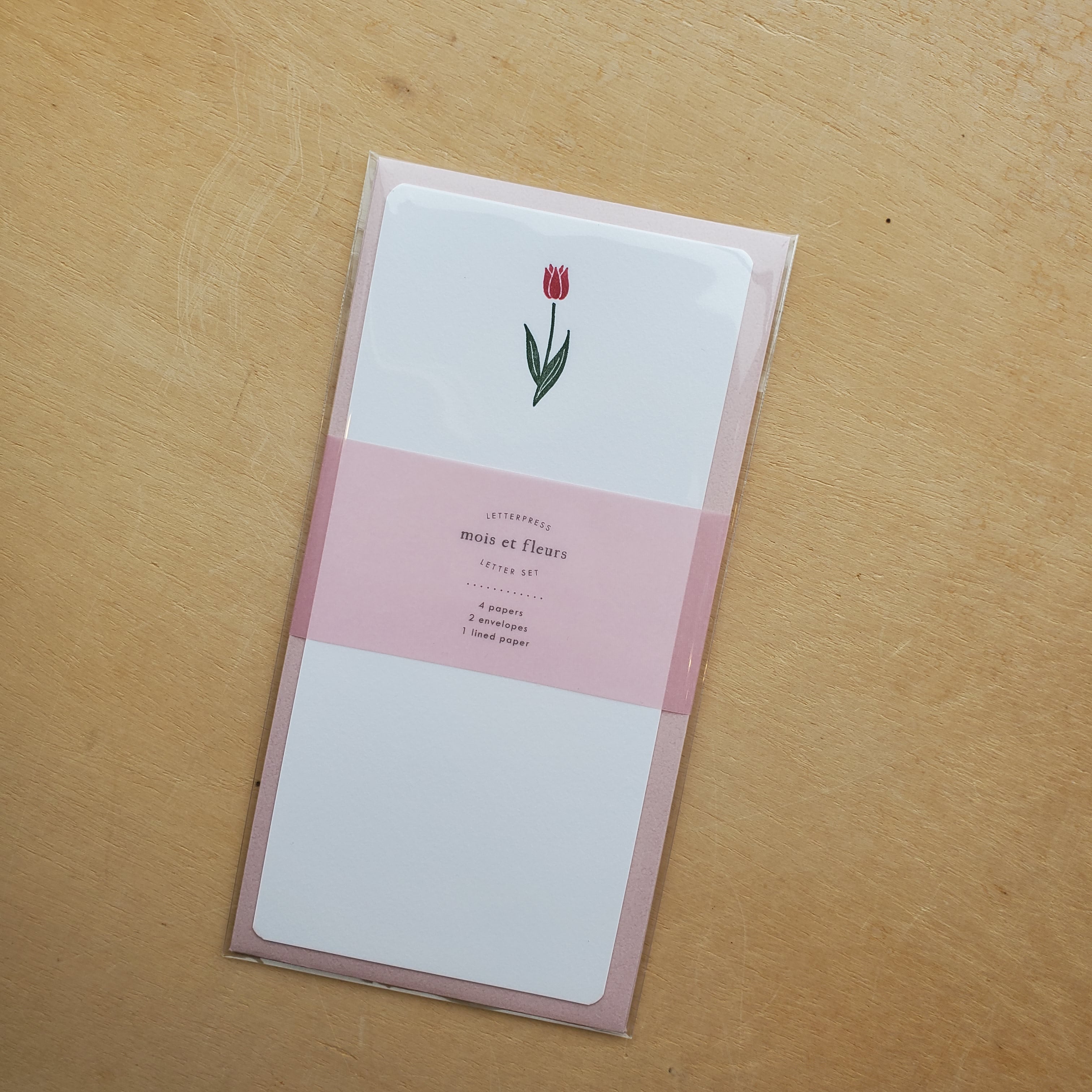 Letterpress Floral Letter Set / Tulip