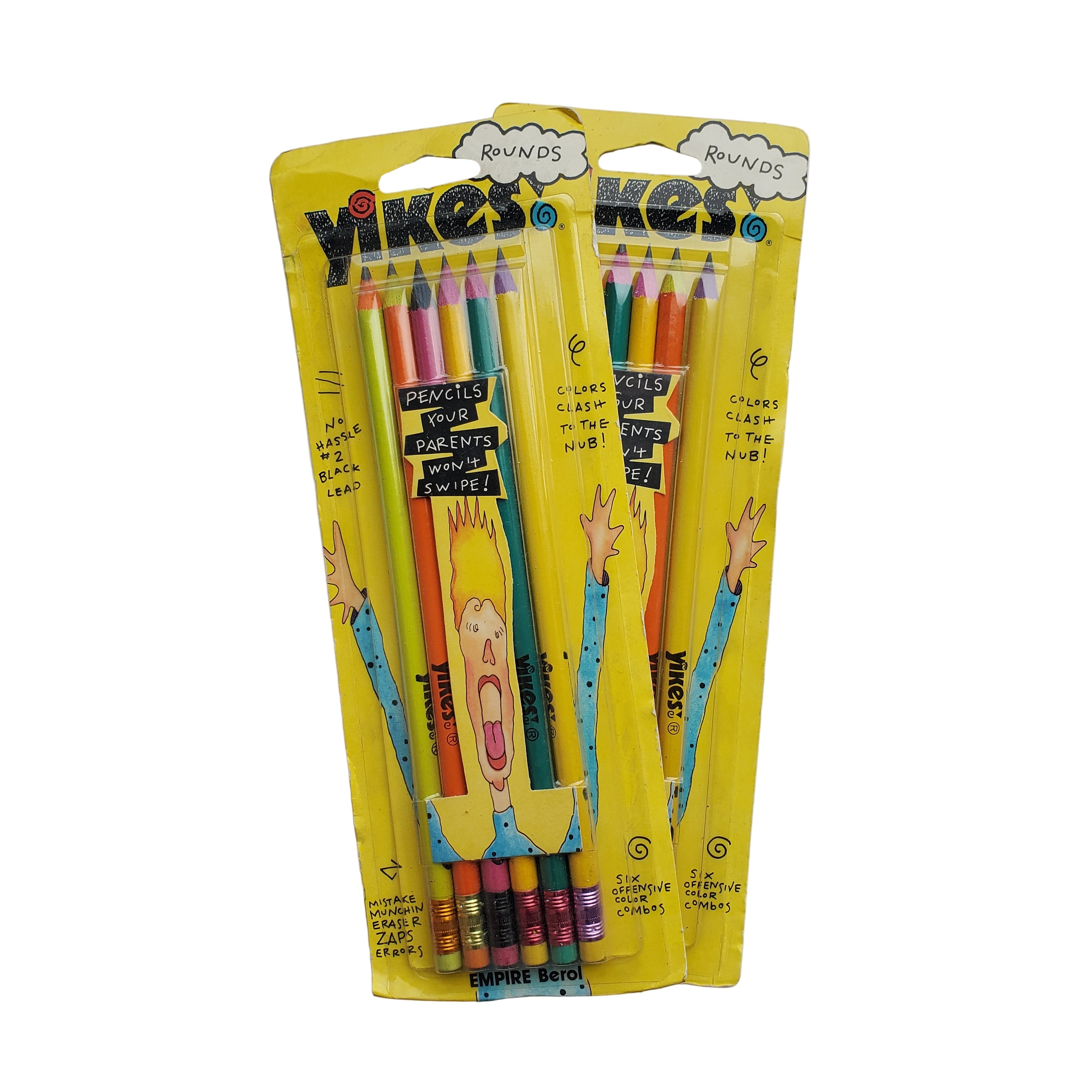 Vintage Yikes Pencil Set / Rounds