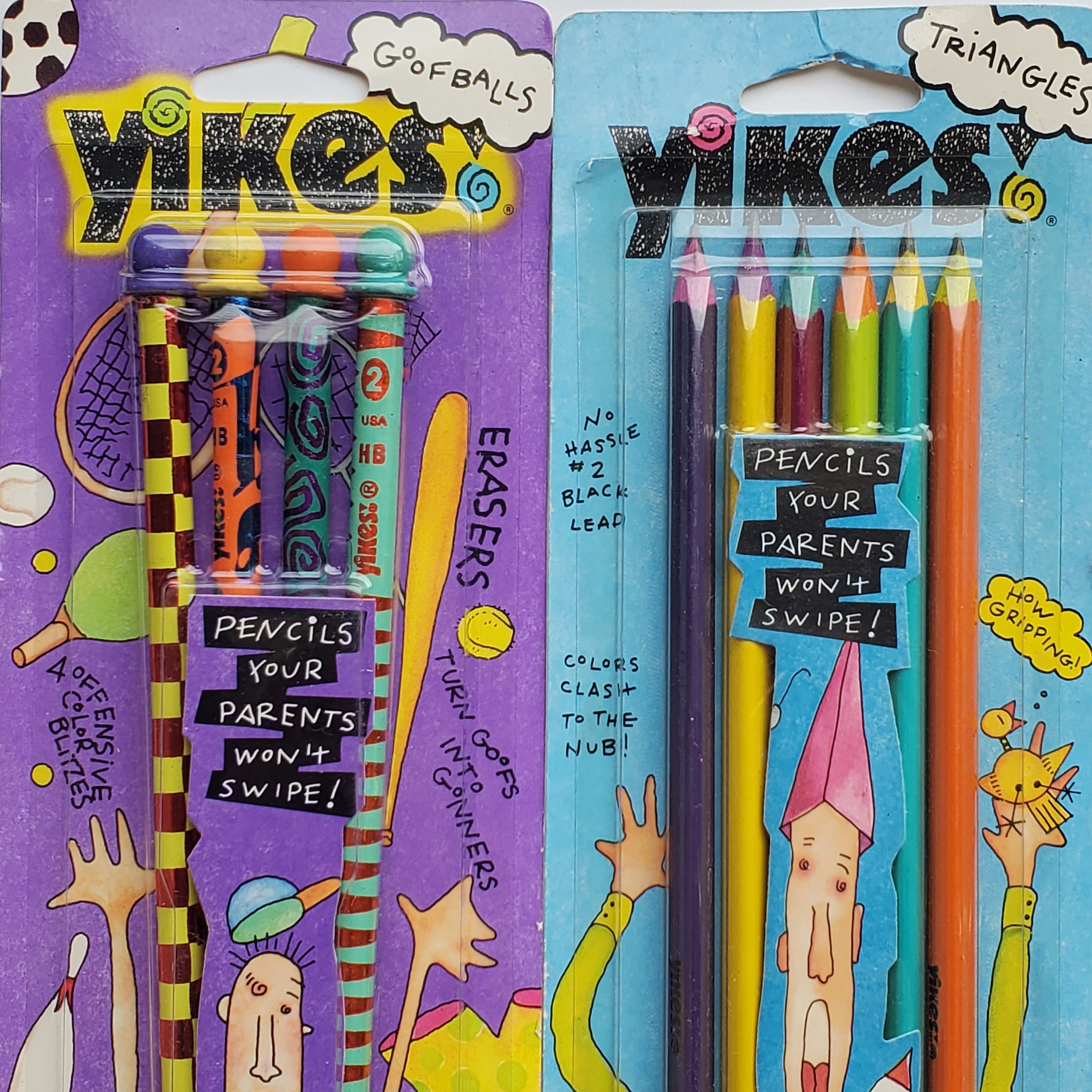 Vintage Yikes Pencil Set / Goofballs