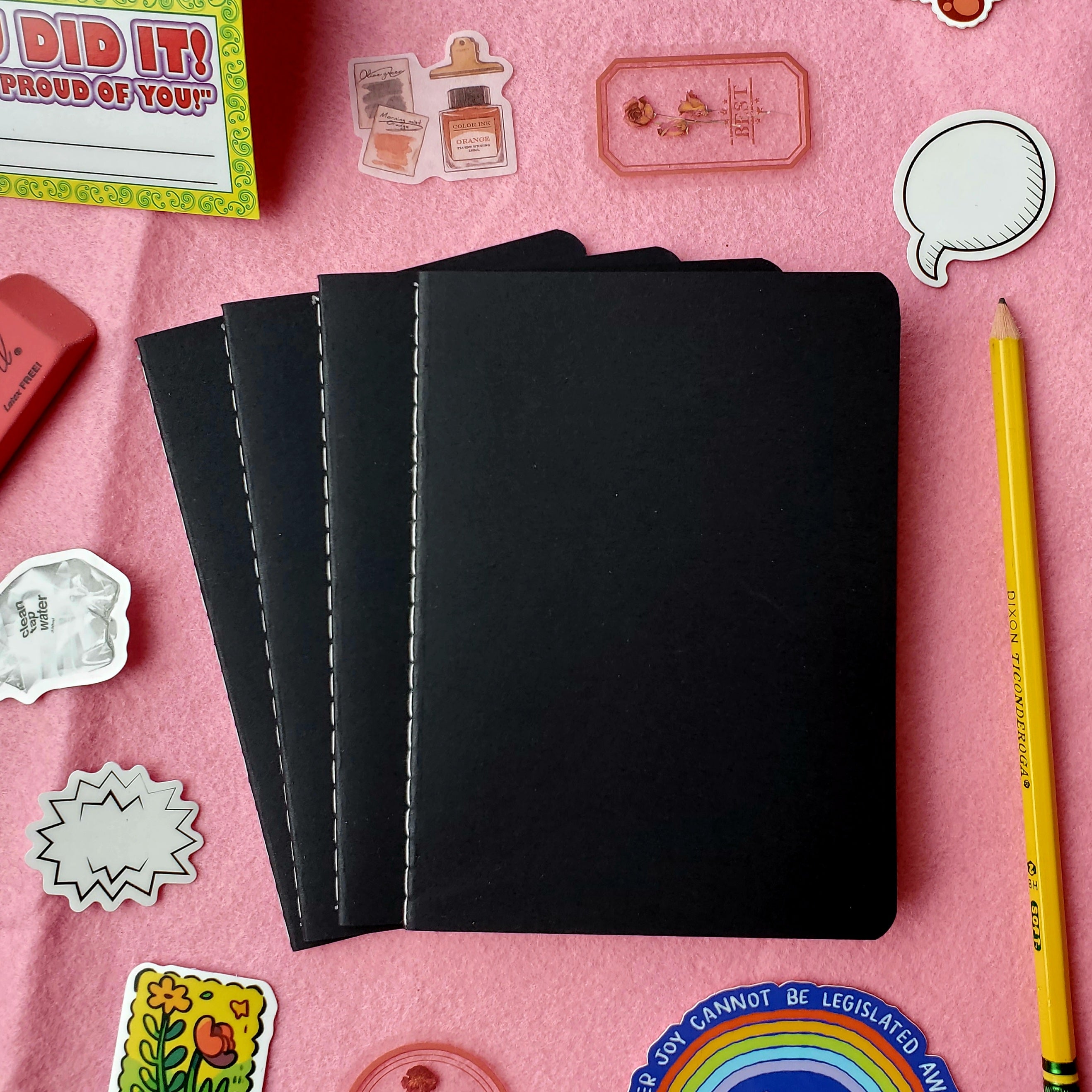 A6 Pocket Notebook / Black Kraft / Blank