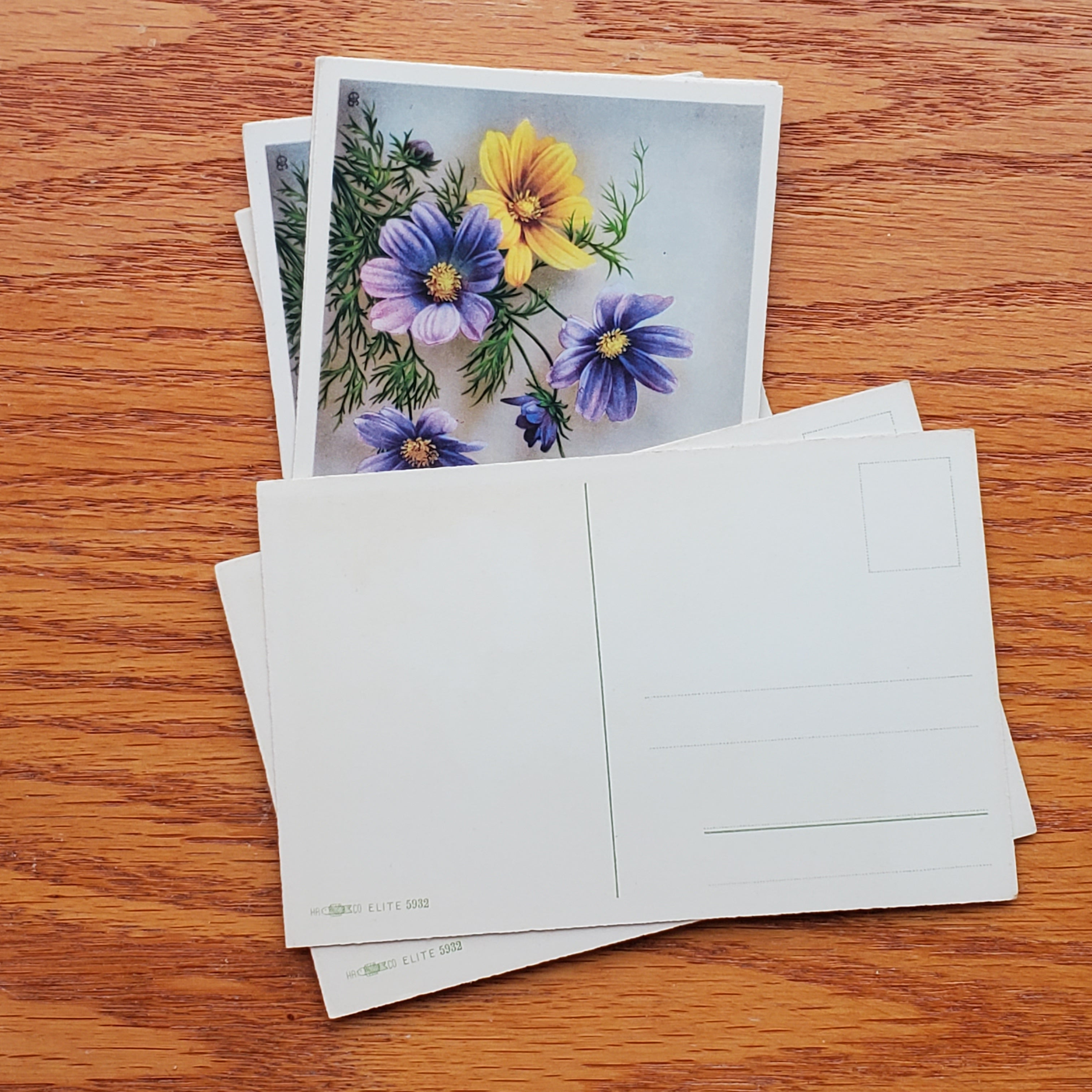 Floral Vintage H.A.&Co Postcards