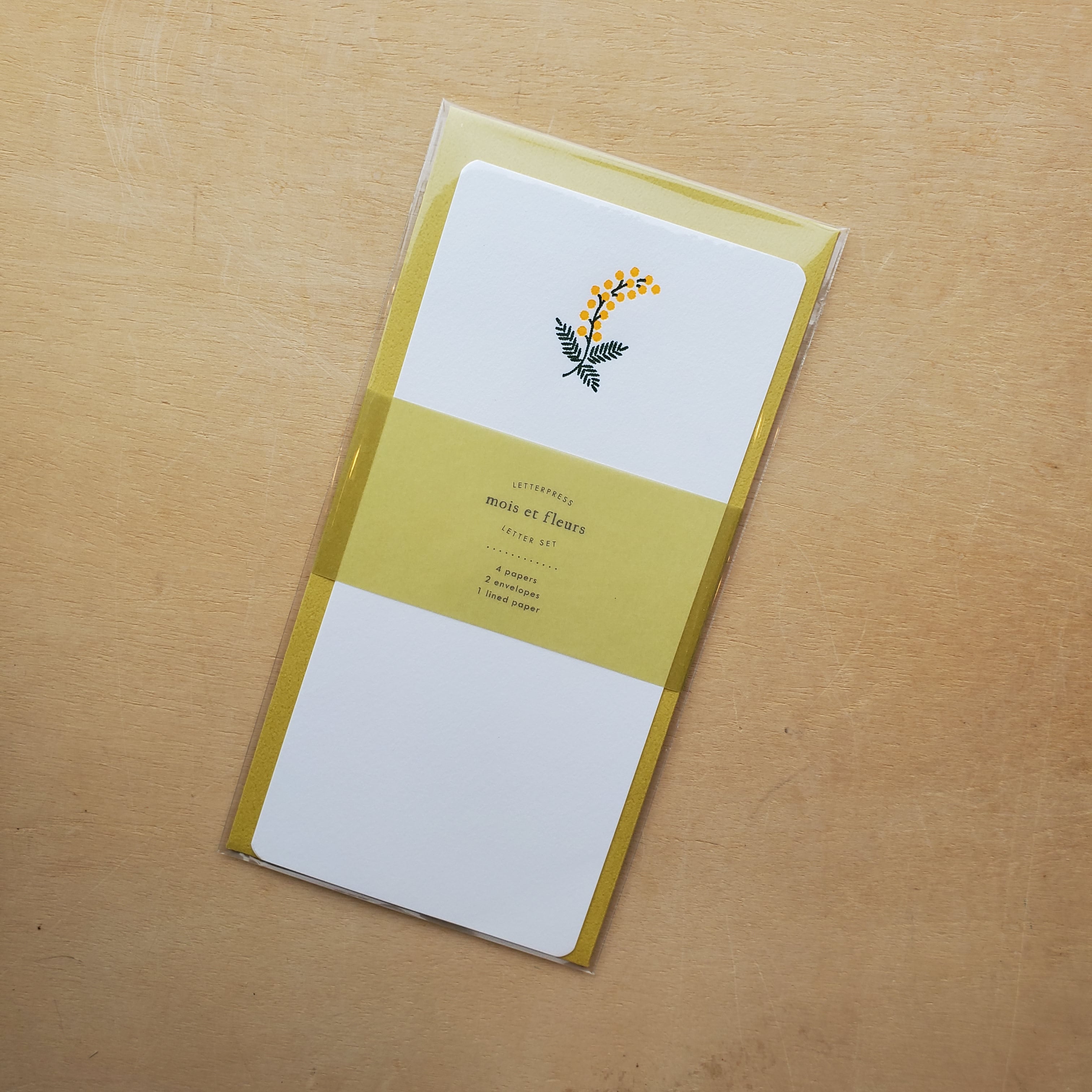 Letterpress Floral Letter Set / Mimosa