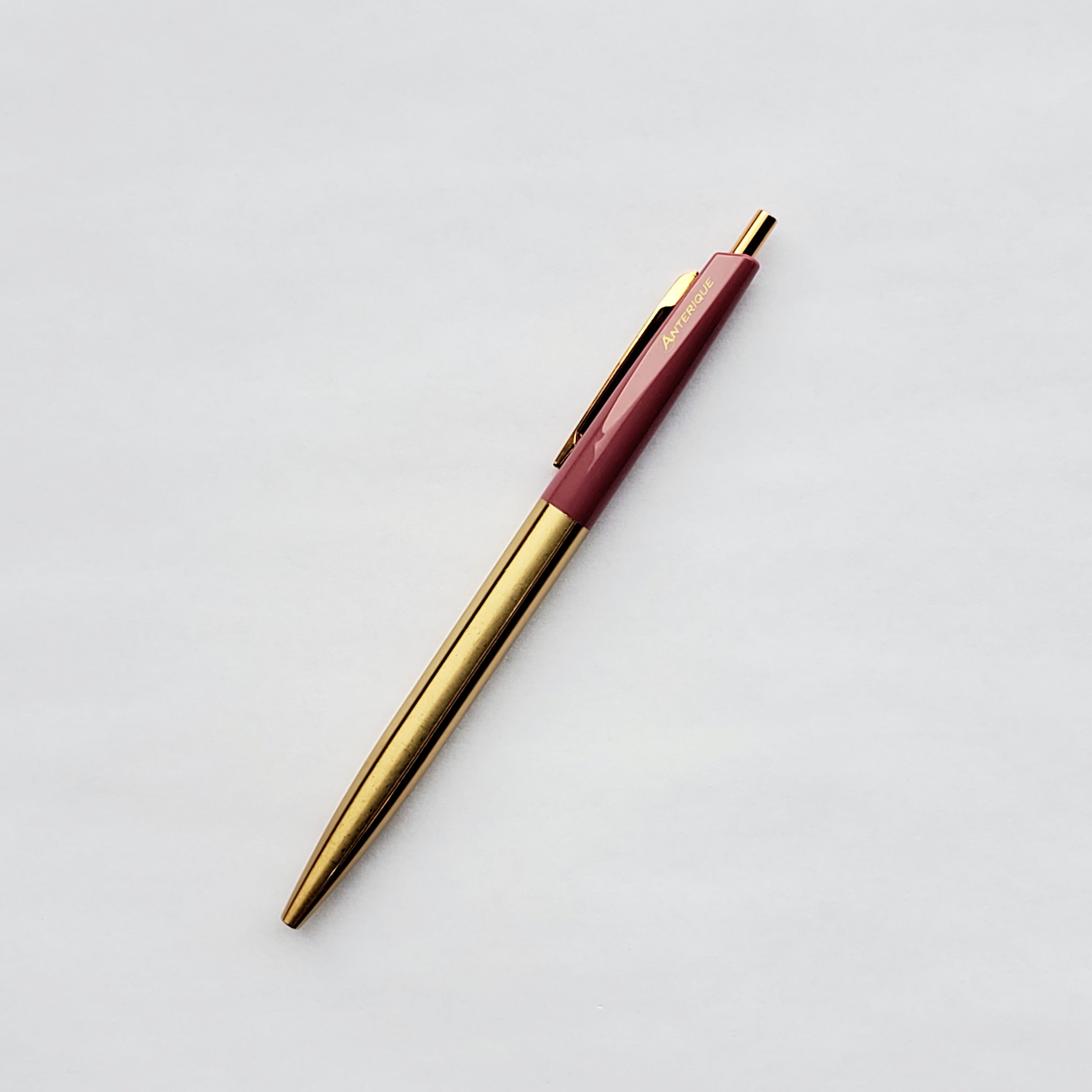 Anterique Brass Ballpoint Pen / Mauve