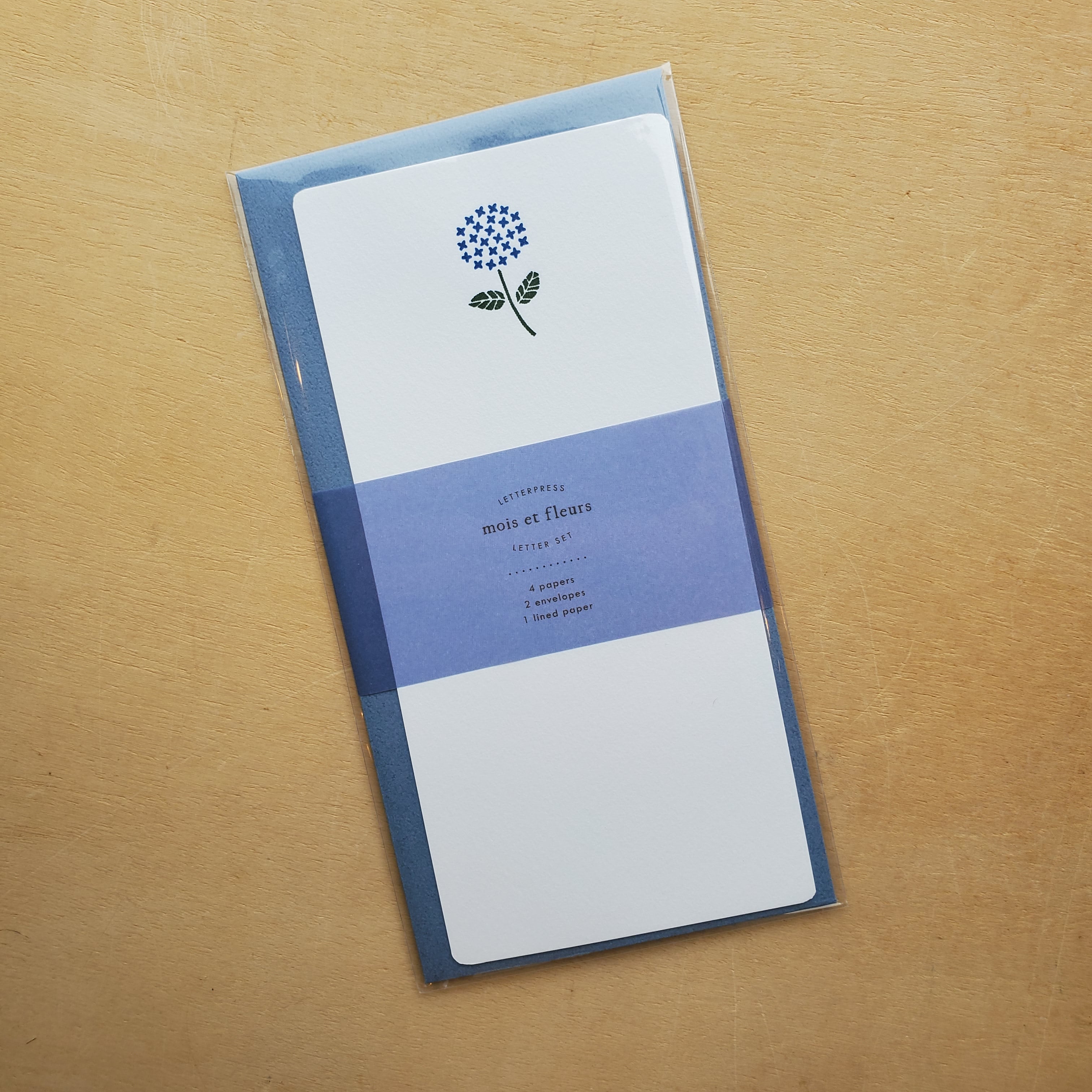 Letterpress Floral Letter Set / Hydrangea