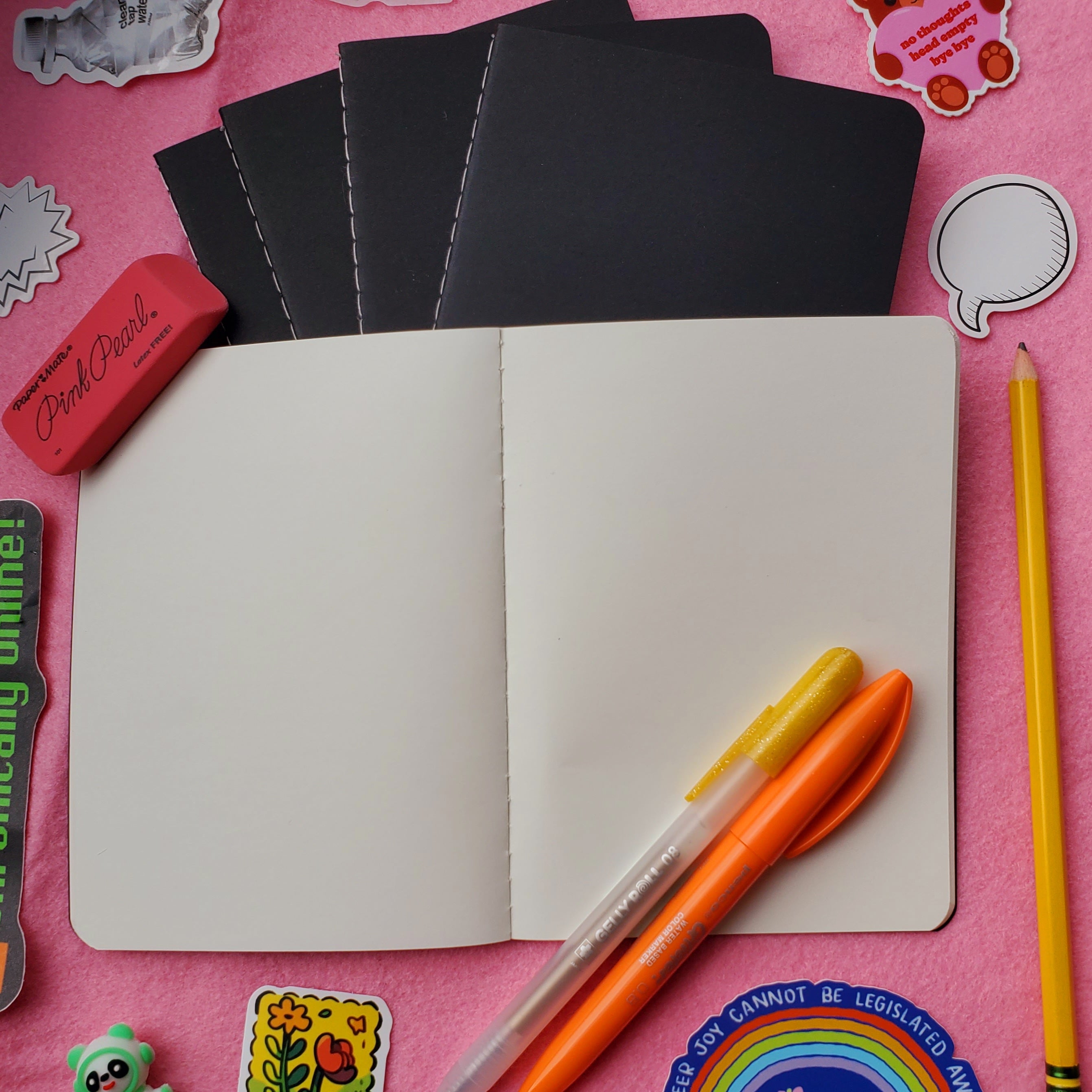 A6 Pocket Notebook / Black Kraft / Blank
