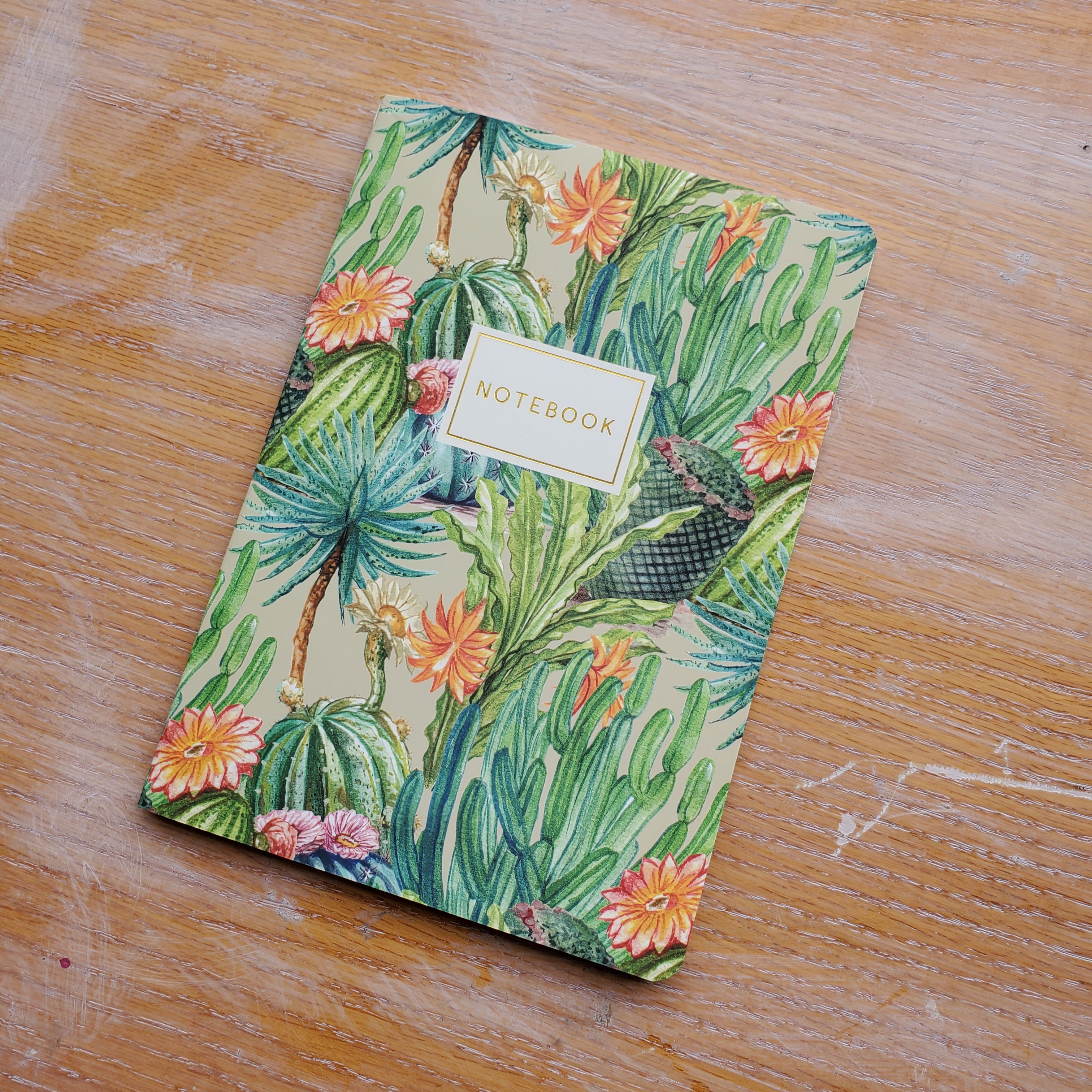 Green Cactus Notebook