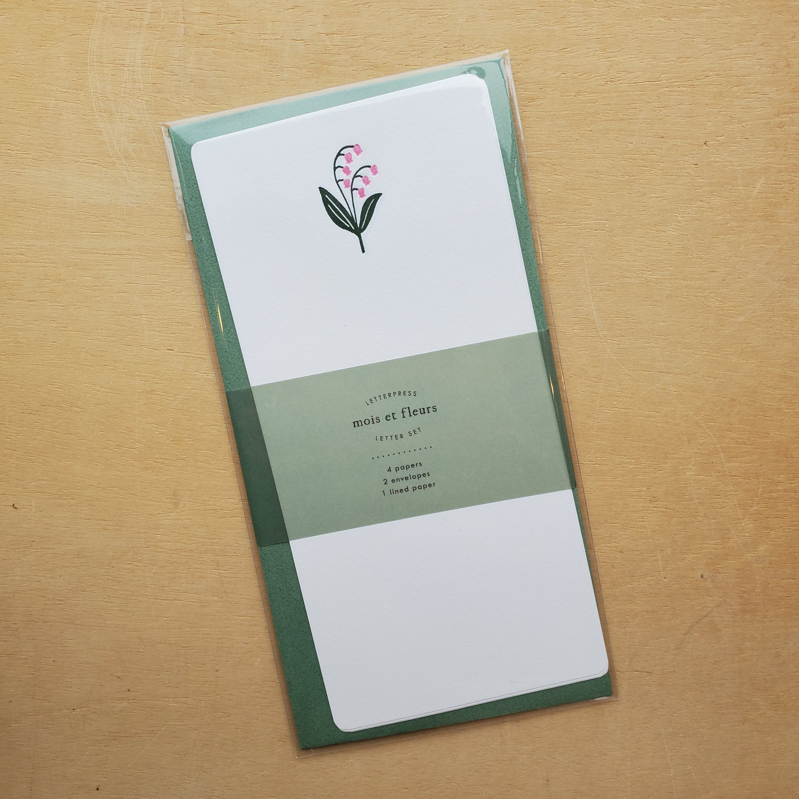 Letterpress Floral Letter Set / Lily of the Valley